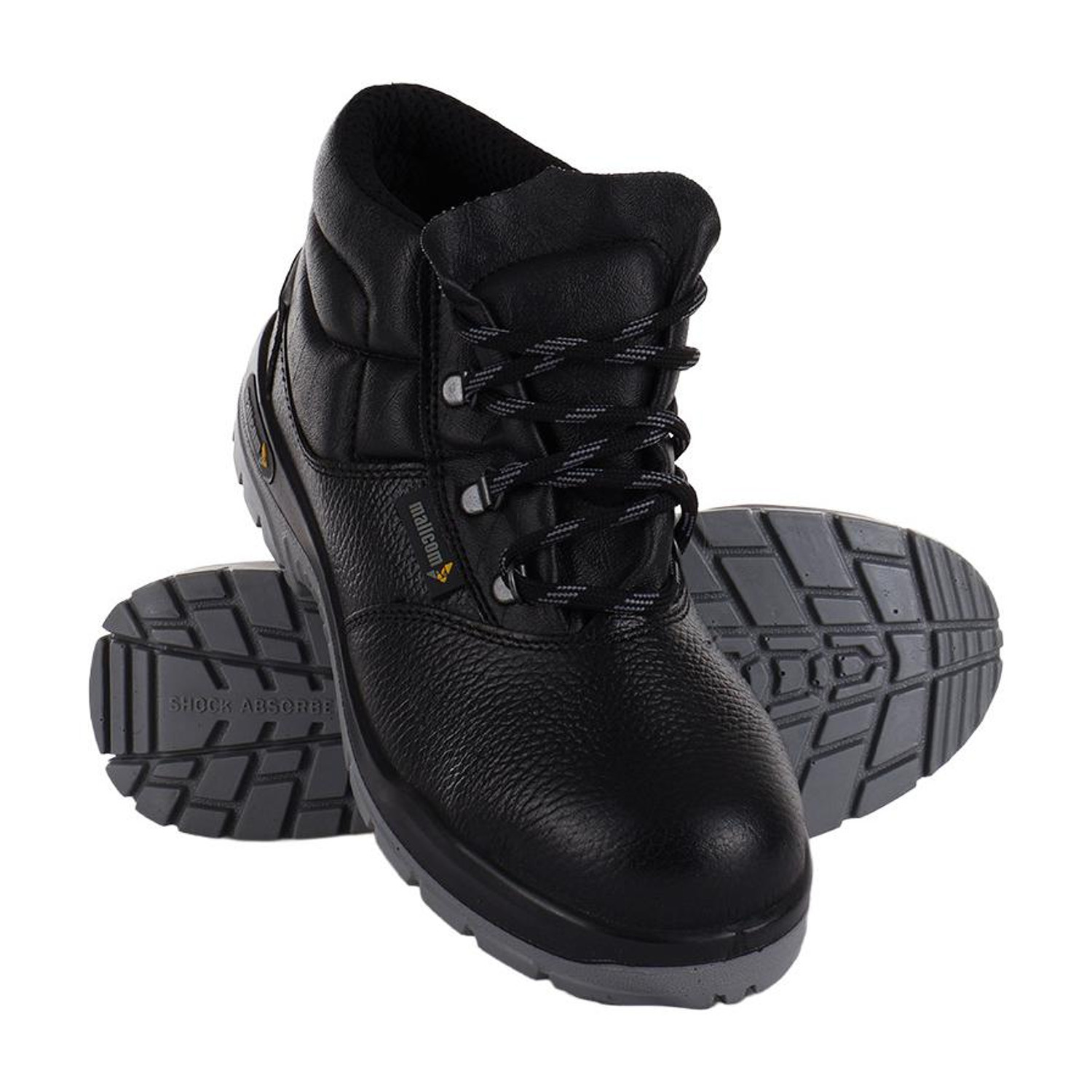 Image of Joker Steel Toe Leather Safety Shoe (Black, S1, Size 8)