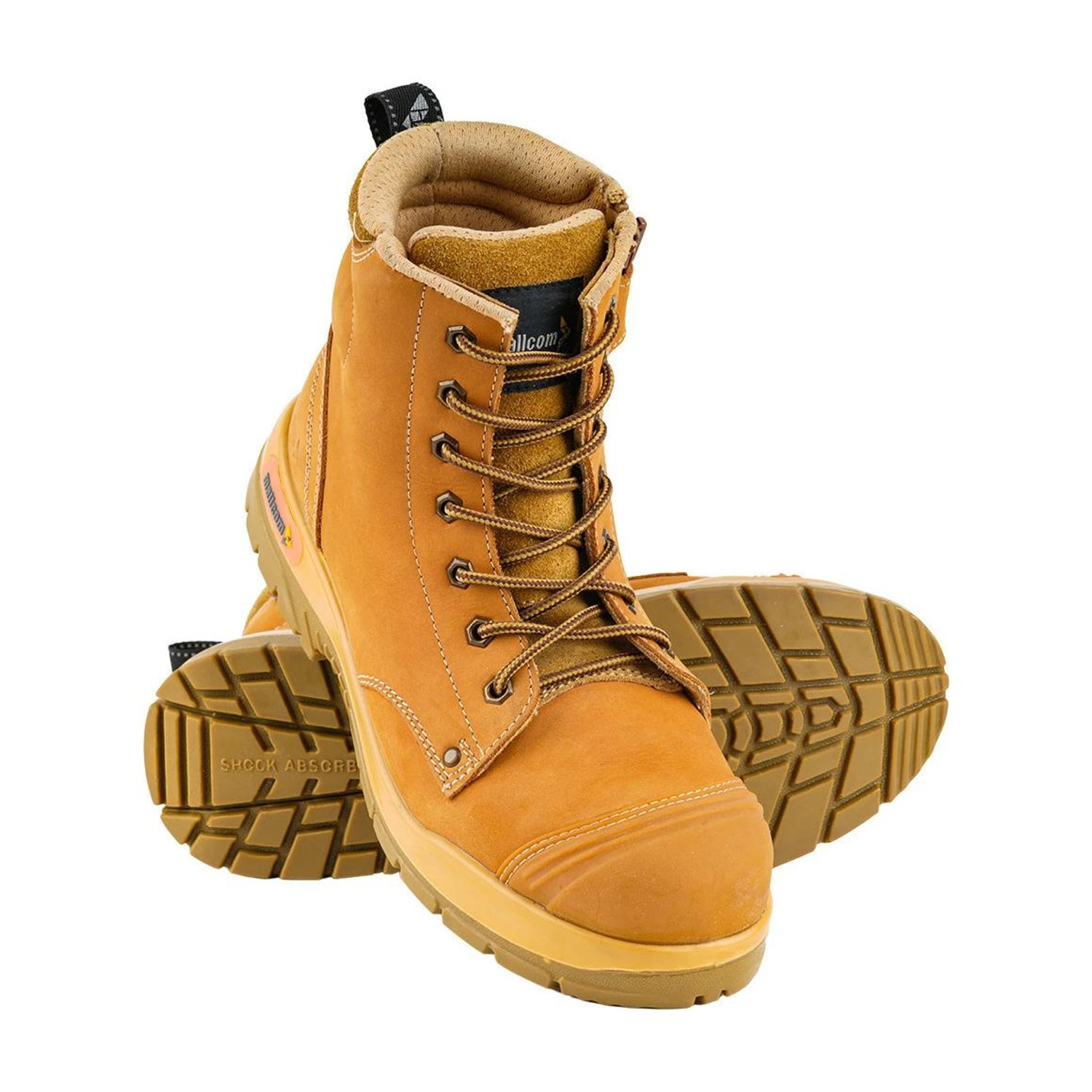 Image of Mallcom Steel Toe Nubuck Leather Safety Shoe (Khaki, S3, Size 10)