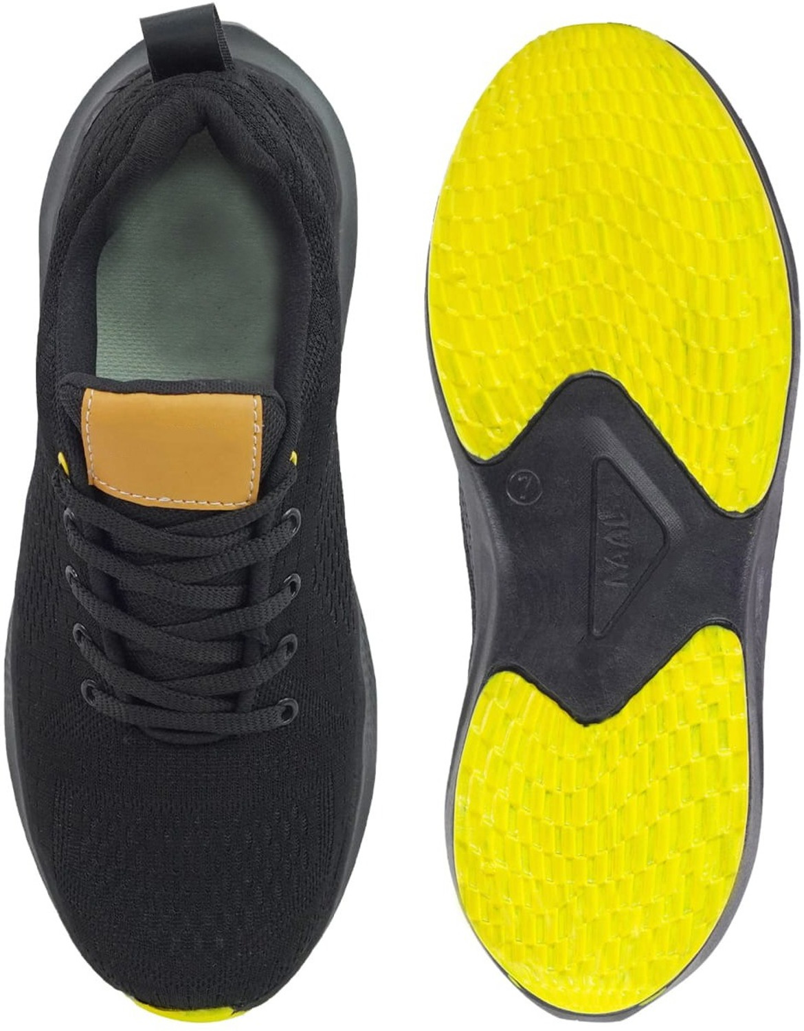Image of lucystores Steel Toe Artificial Leather Safety Shoe (Black, S2P, Size 8)