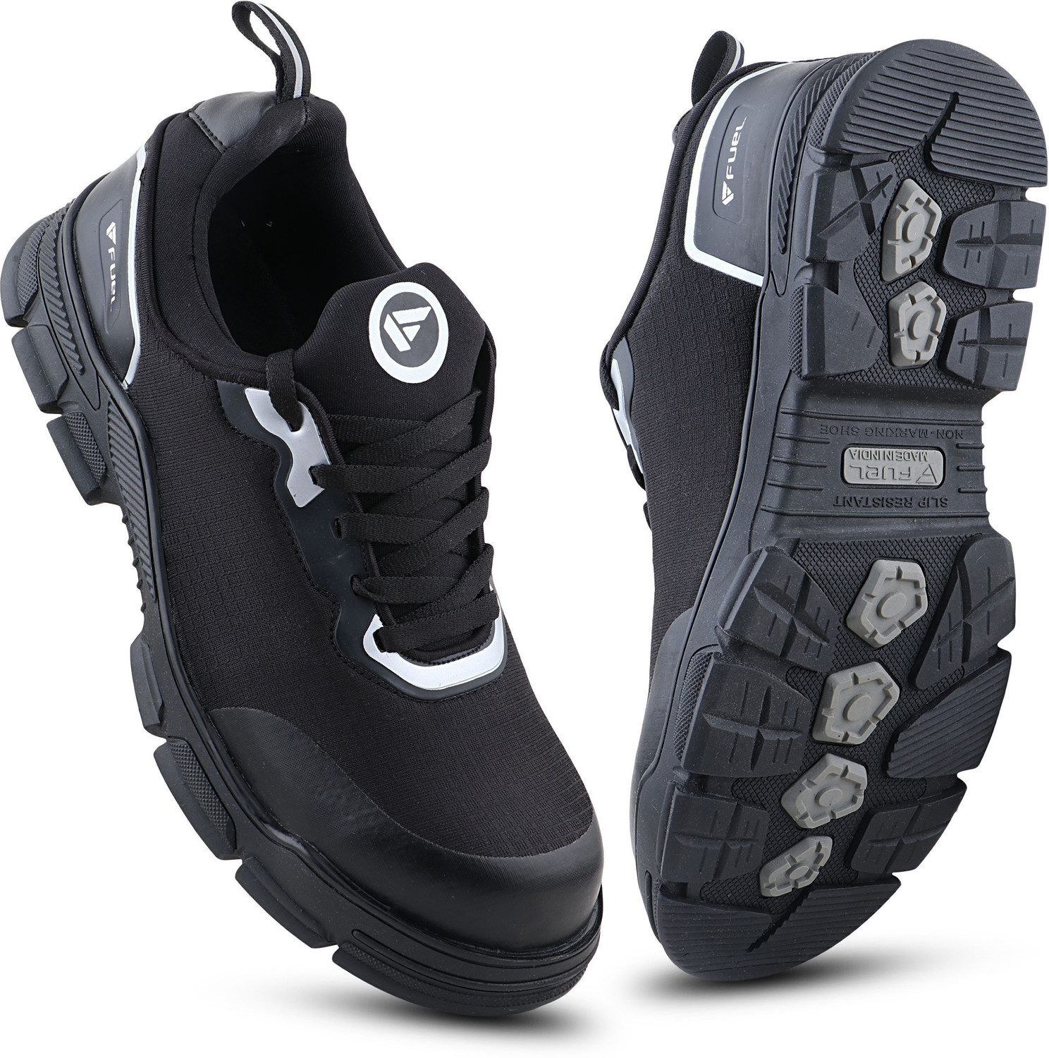 Image of FUEL Composite Toe Fabric Safety Shoe (Black, Grey, S1, Size 6)