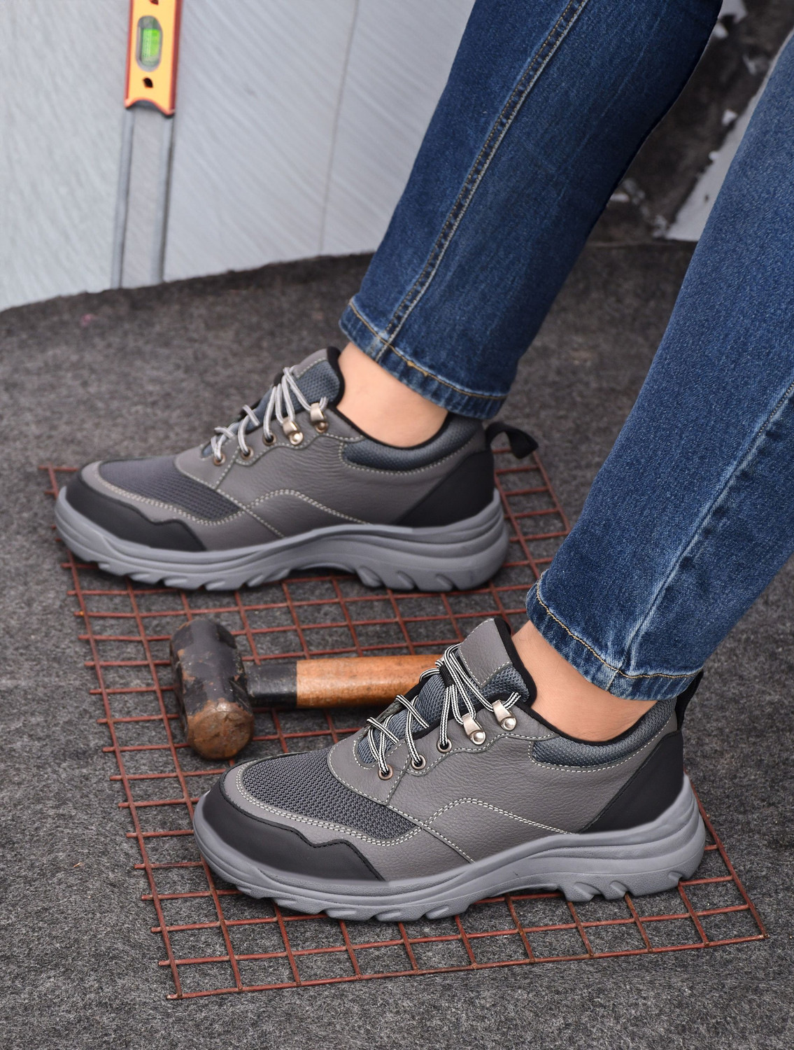 Image of Berkins Steel Toe Mesh Safety Shoe (Black, S1, Size 9)