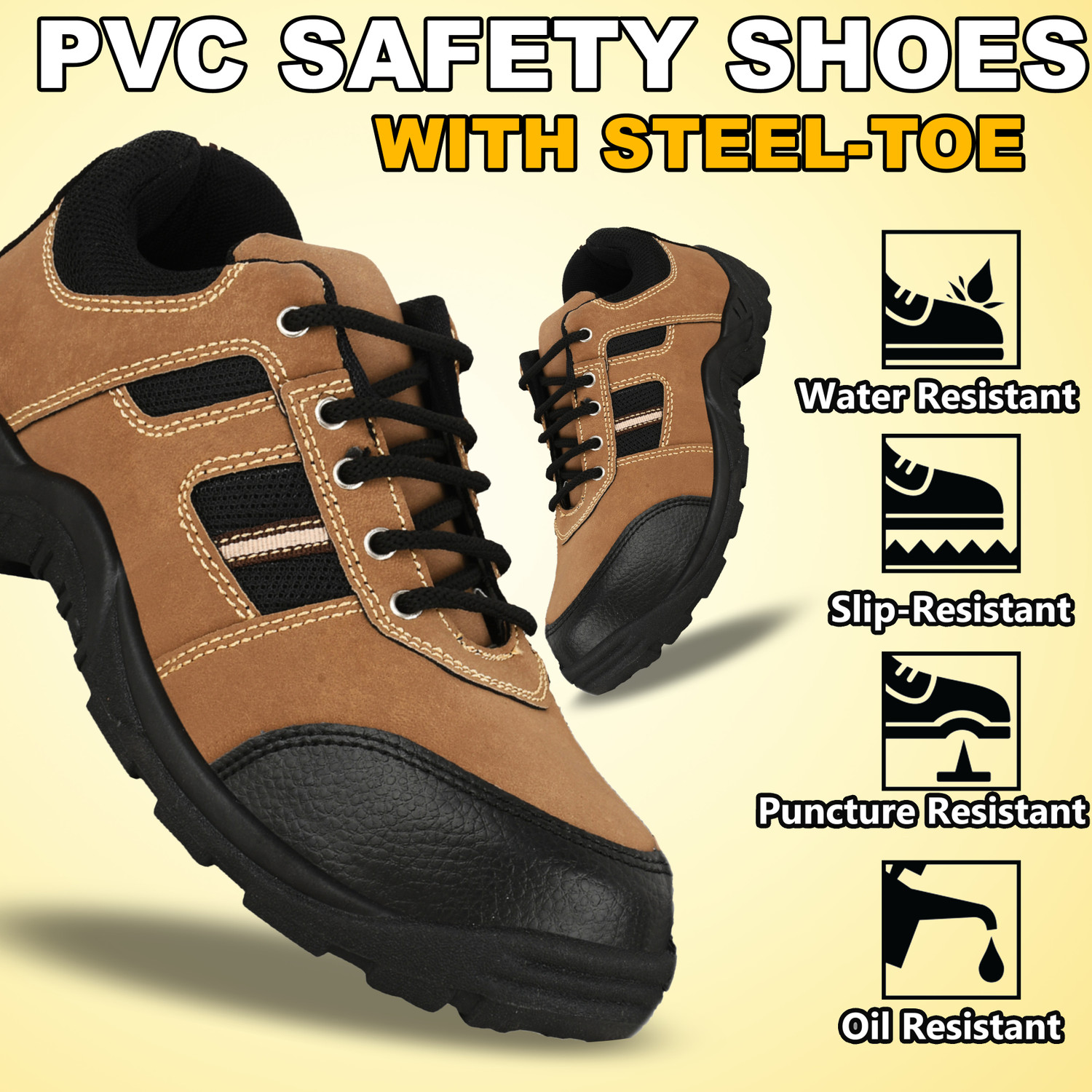 Image of Berkins Steel Toe Mesh Safety Shoe (Black, S1, Size 9)