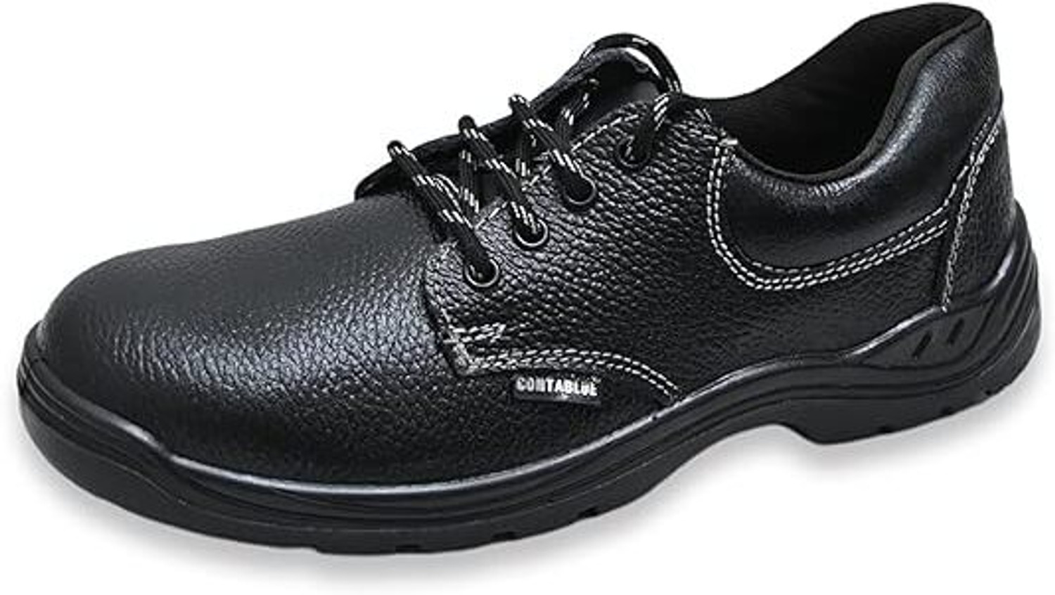 Image of Blackburn Steel Toe Leather Safety Shoe (Black, SB, Size 6)
