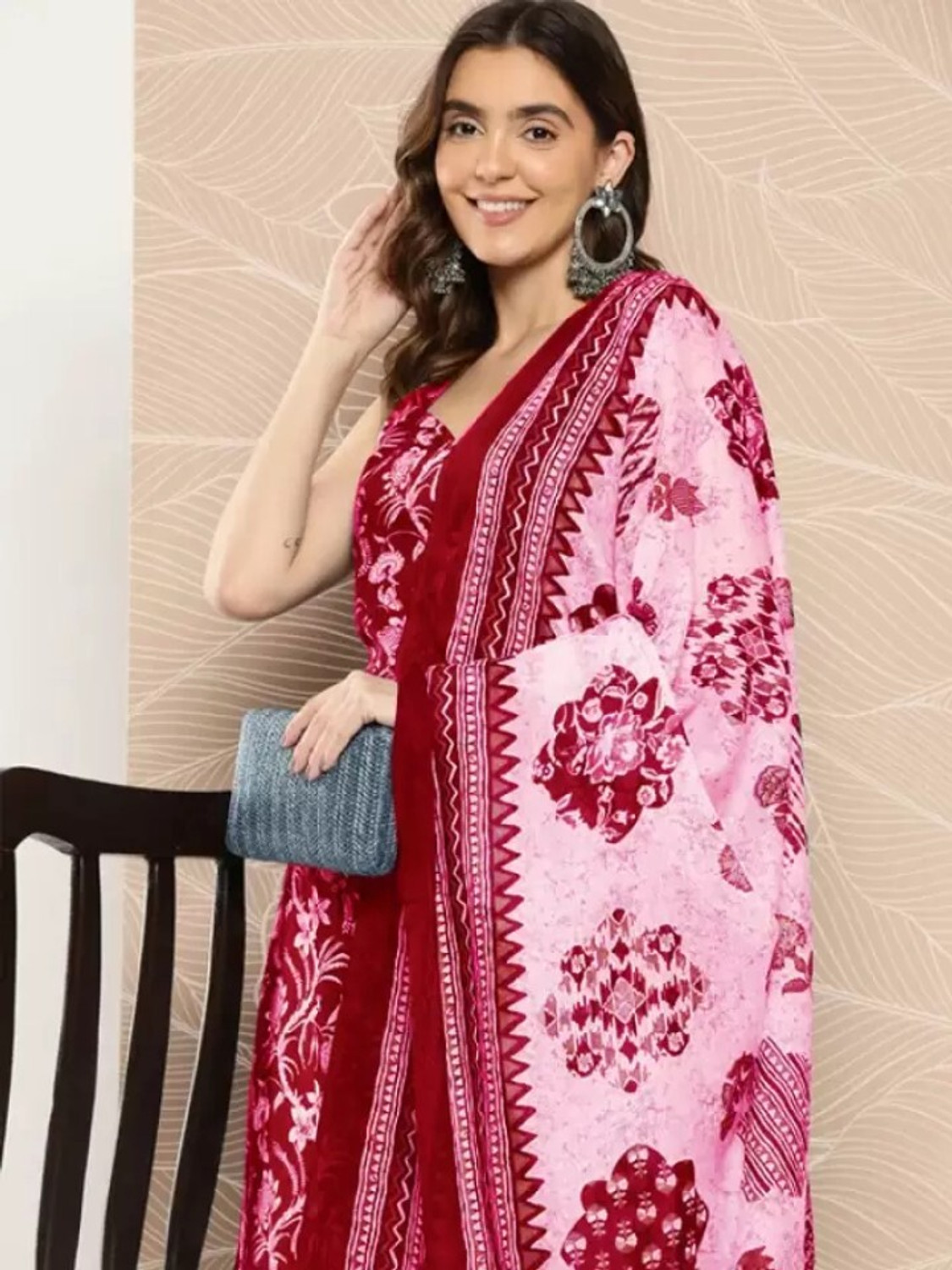 Image of HouseOfCommon Women Cotton Blend Kurta Pant Set