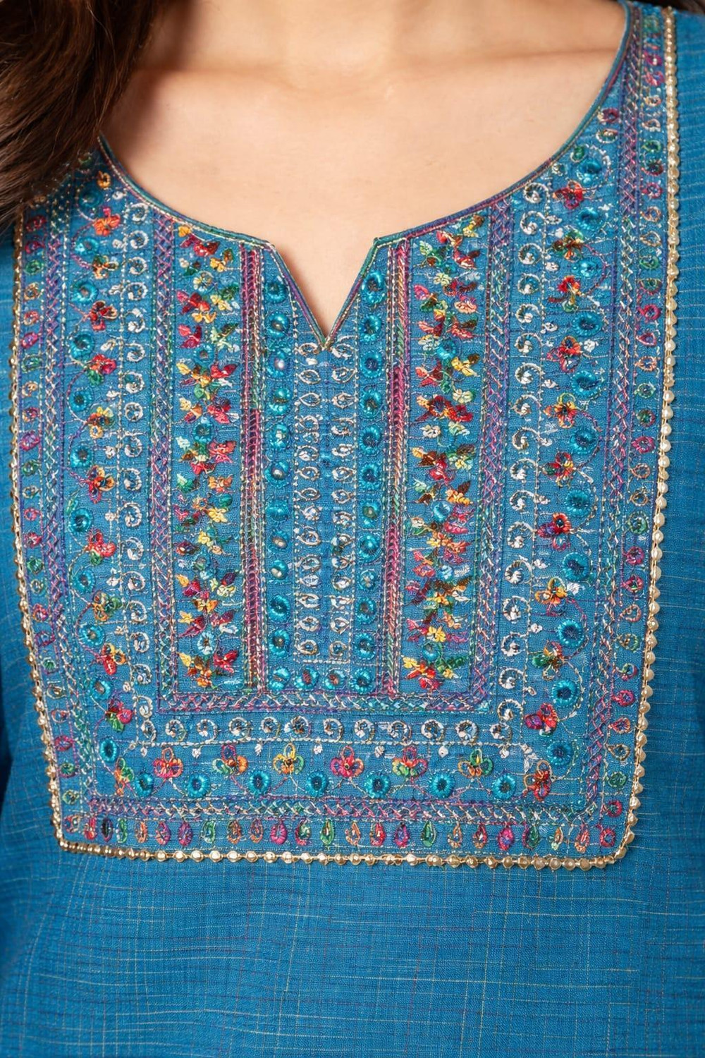 Image of Greta Fashion Embroidered Kurta, Trouser /Pant & Dupatta Set