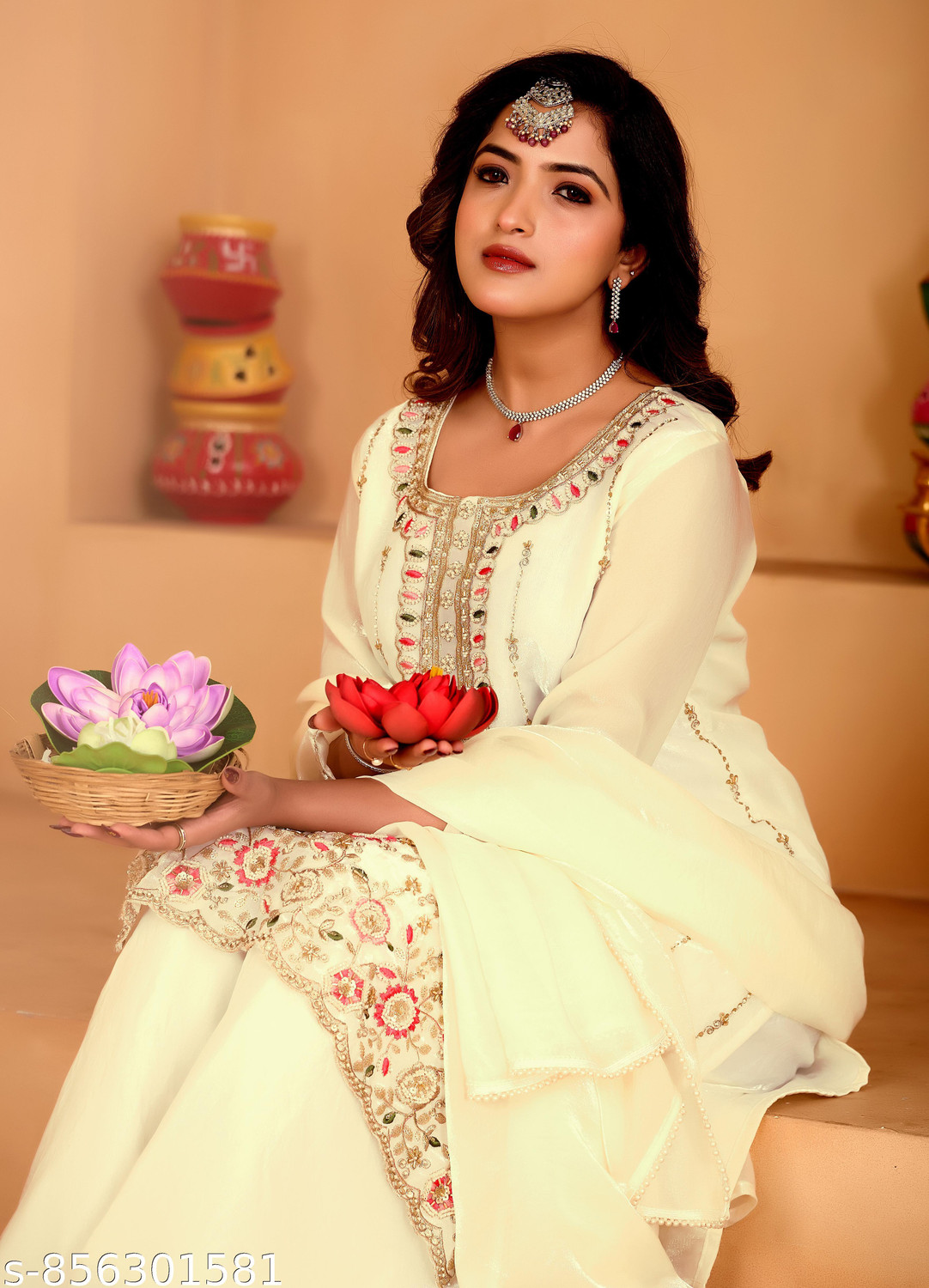 Image of Shyomeera Women Pure Cotton Kurta Palazzo Set
