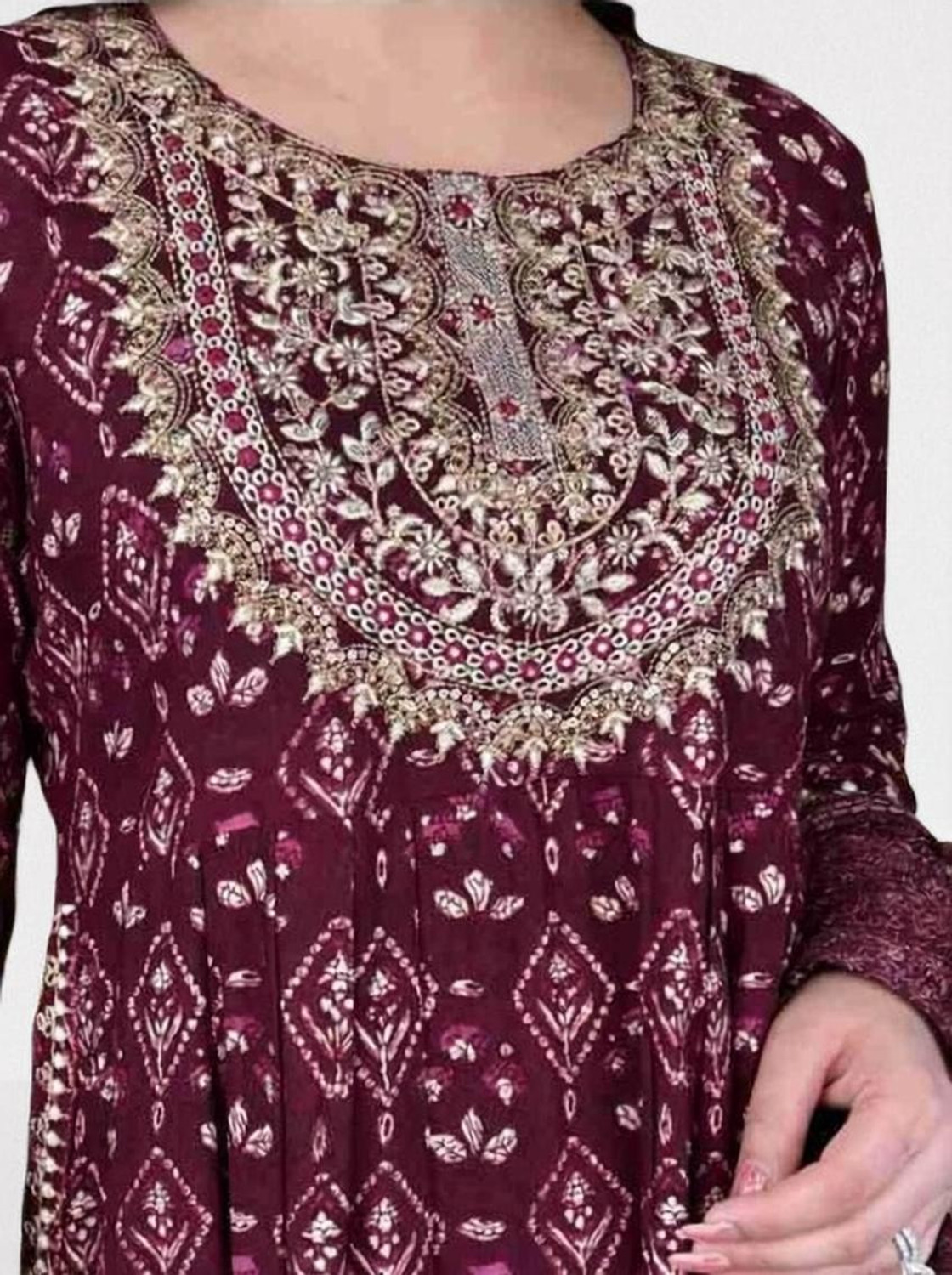 Image of Shantika Women Viscose Rayon Kurta Pant Dupatta Set