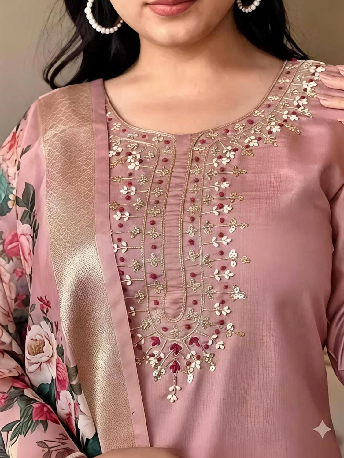 Dwarkesh Embroidered Kurta Set - Image 1