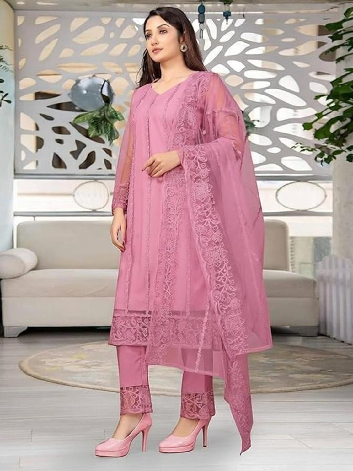 pandurang Fab Embroidered Kurta Set - Image 4