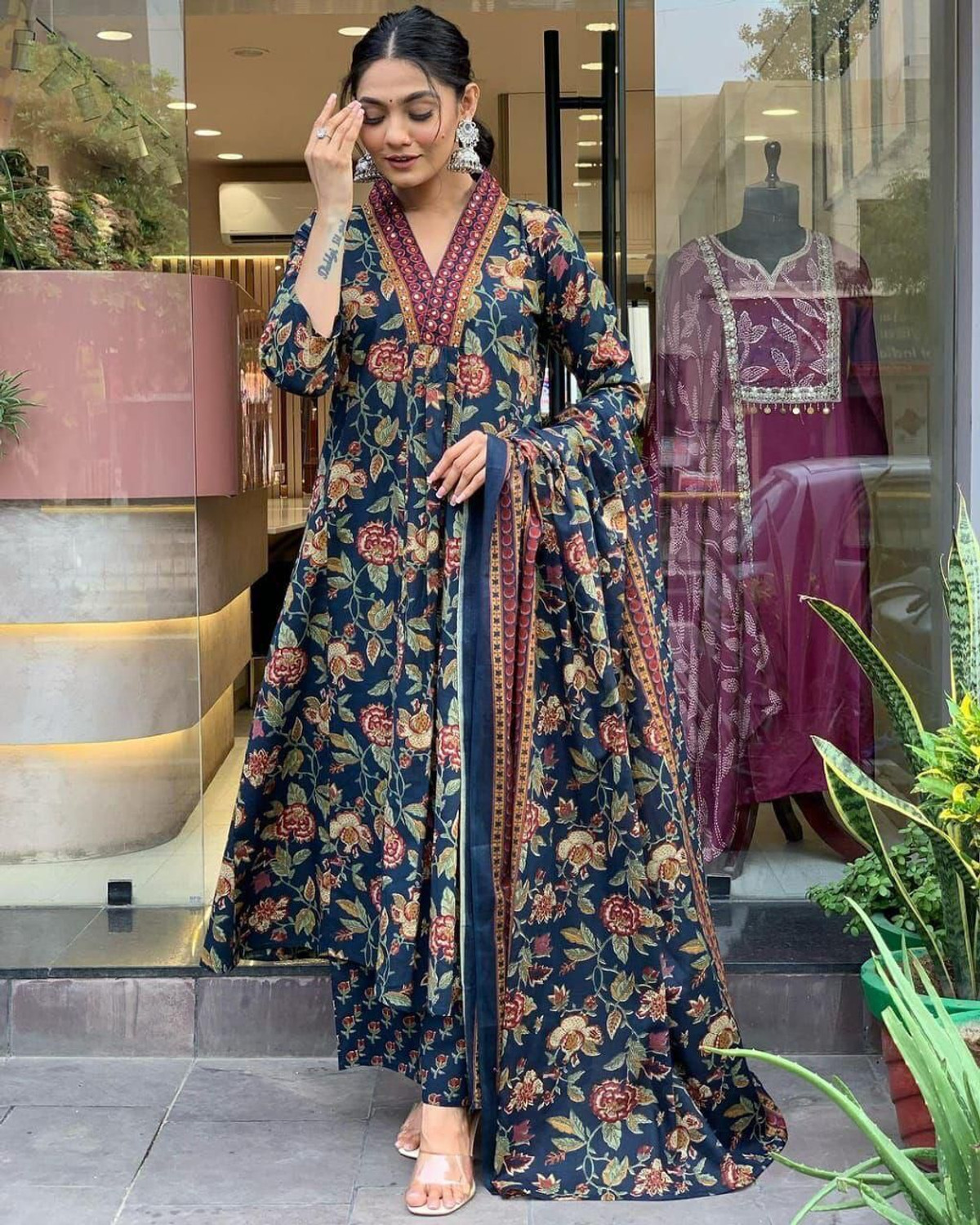 Image of TILKI Embroidered Kurta, Salwar & Dupatta Set