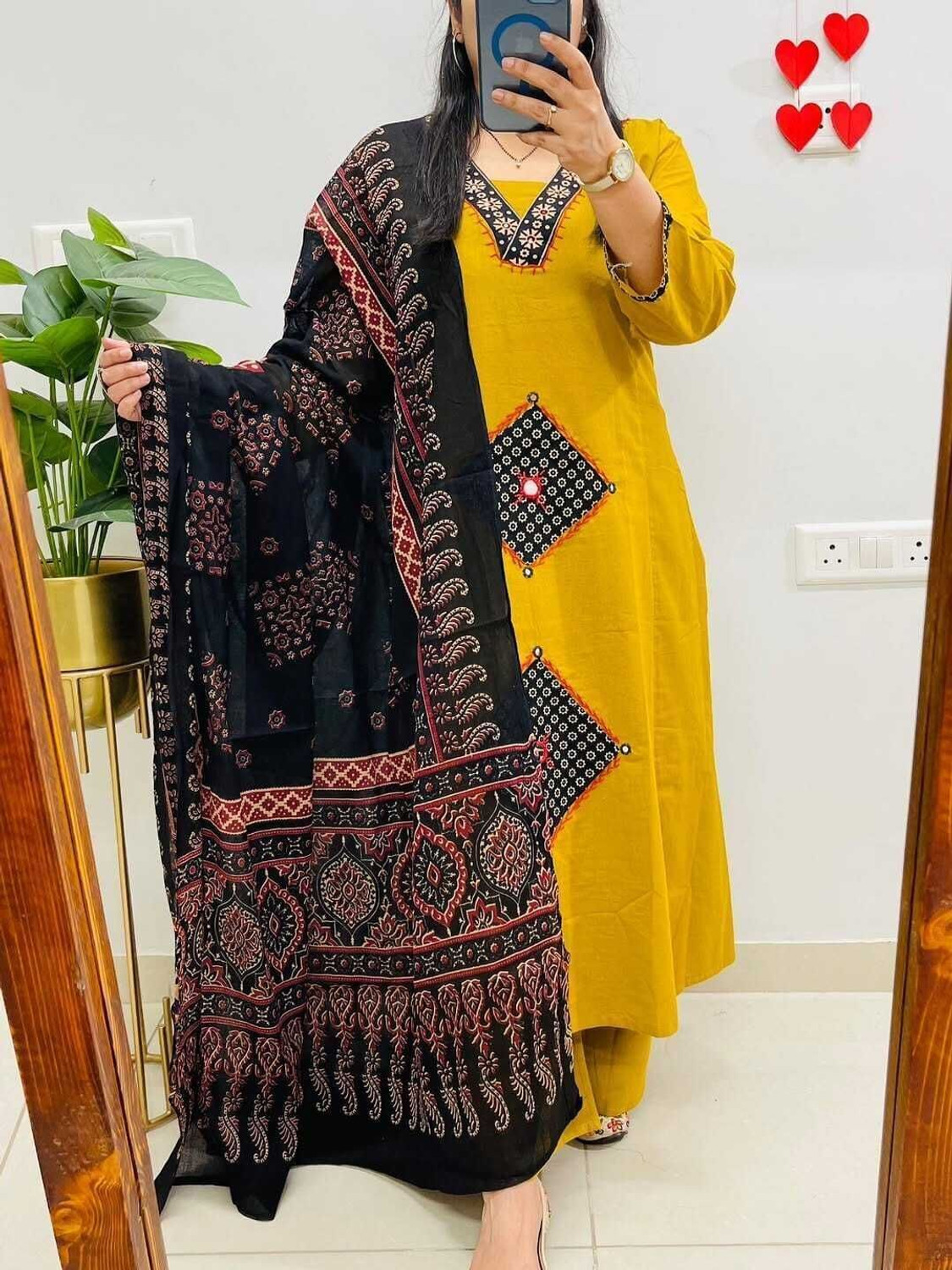 Image of Jaipuri Collection Women's Trending Solid kurta set Embroidered Kurta, Trouser /Pant & Dupatta Set