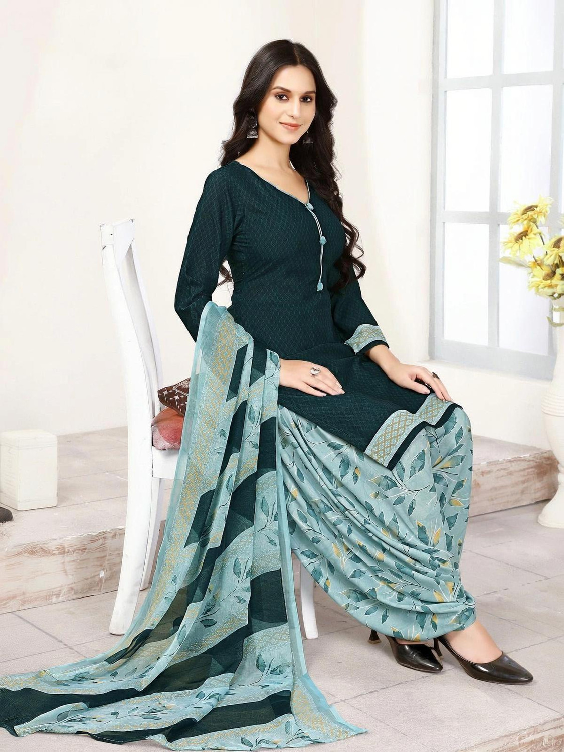Image of SEWDHAGA Printed Kurta, Salwar & Dupatta Set