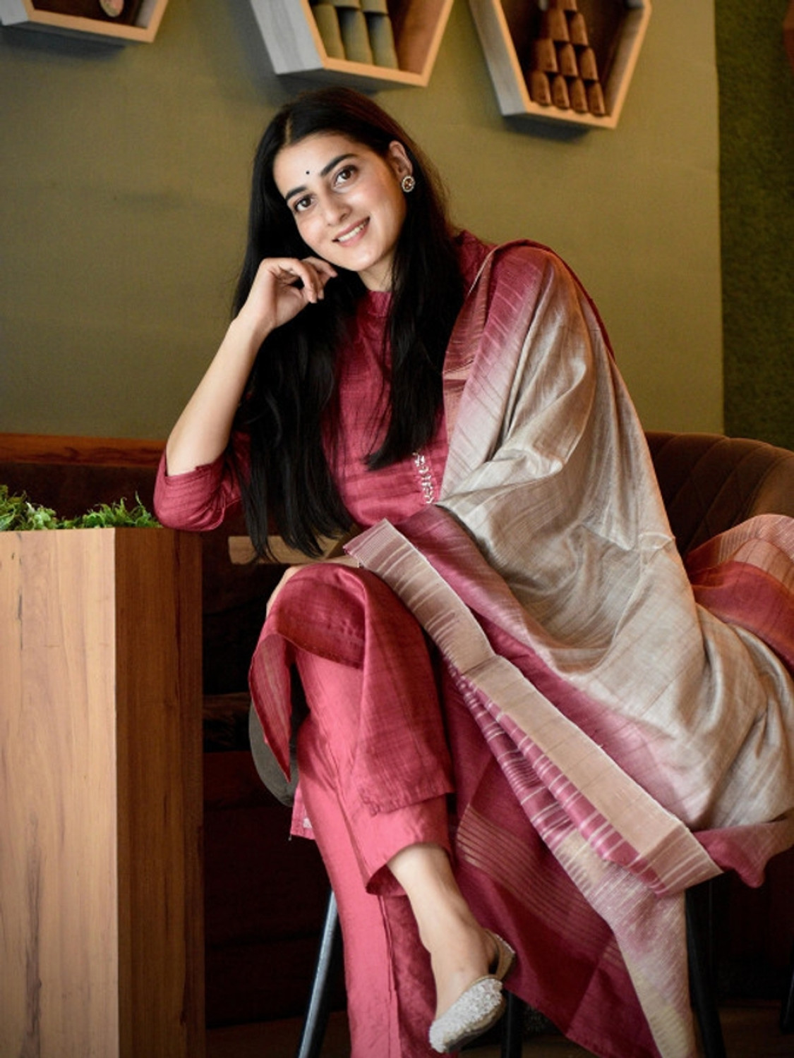 Image of DIVENA Floral Print Kurta, Trouser /Pant & Dupatta Set