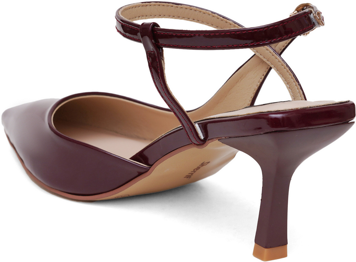 Image of SHERRIF Women Heels Sandal (Maroon , 5)