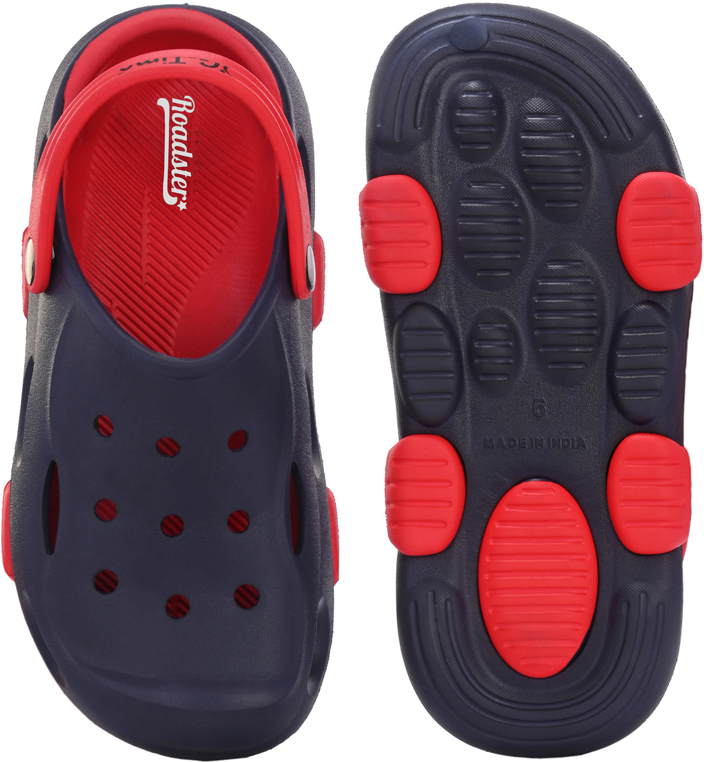 Image of Roadster Men Clogs Sandal (Red , 7)