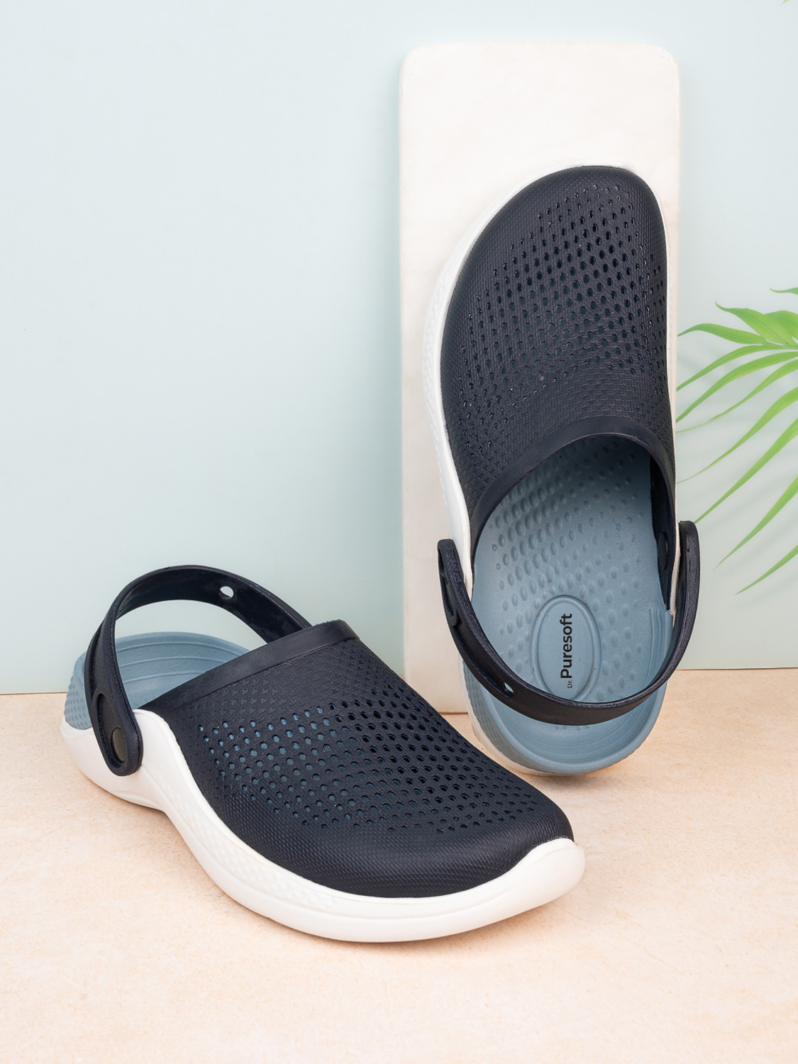 Image of Dr.Puresoft Men Clogs Sandal (Grey , 12)
