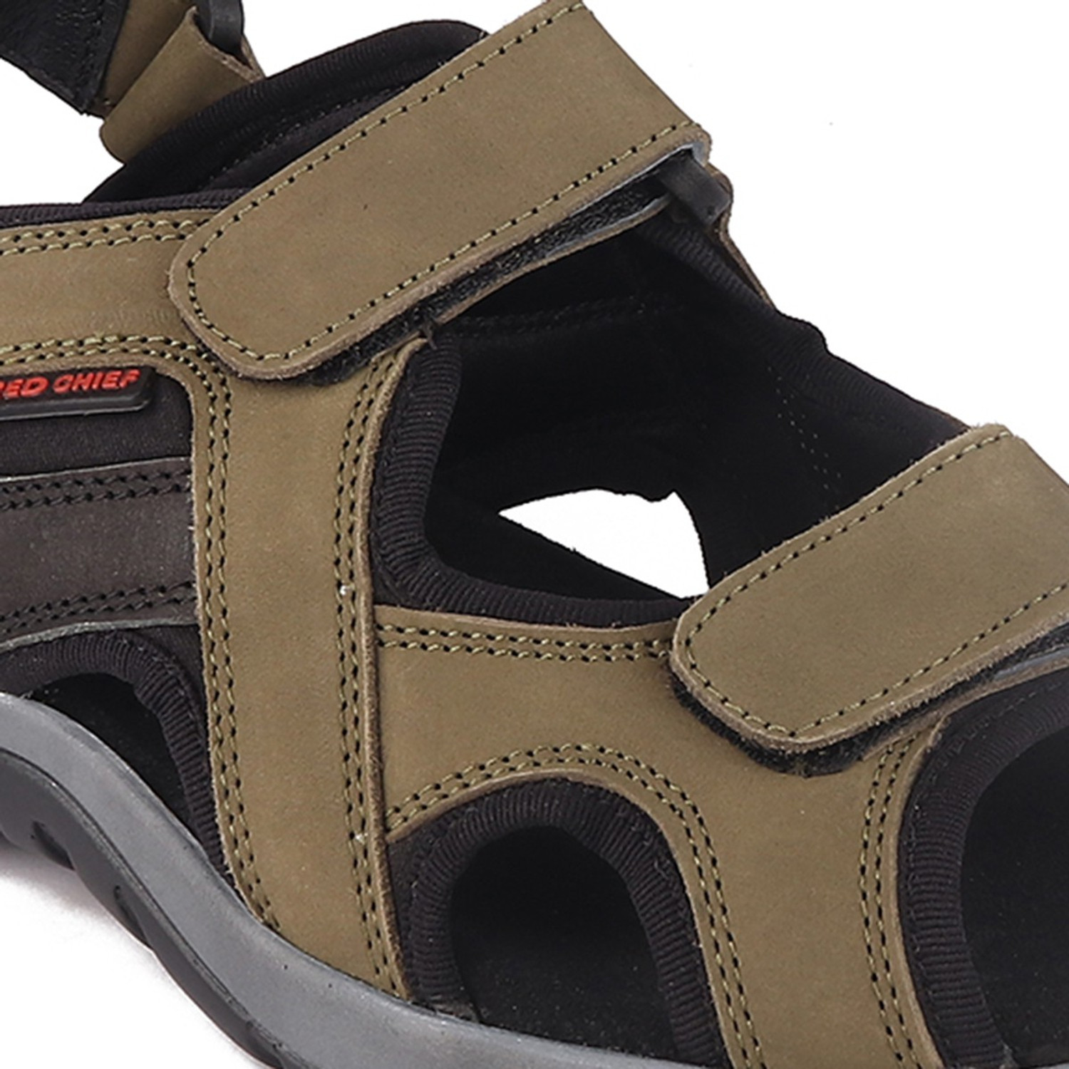 Image of RED CHIEF Men Sandal (Olive , 9)