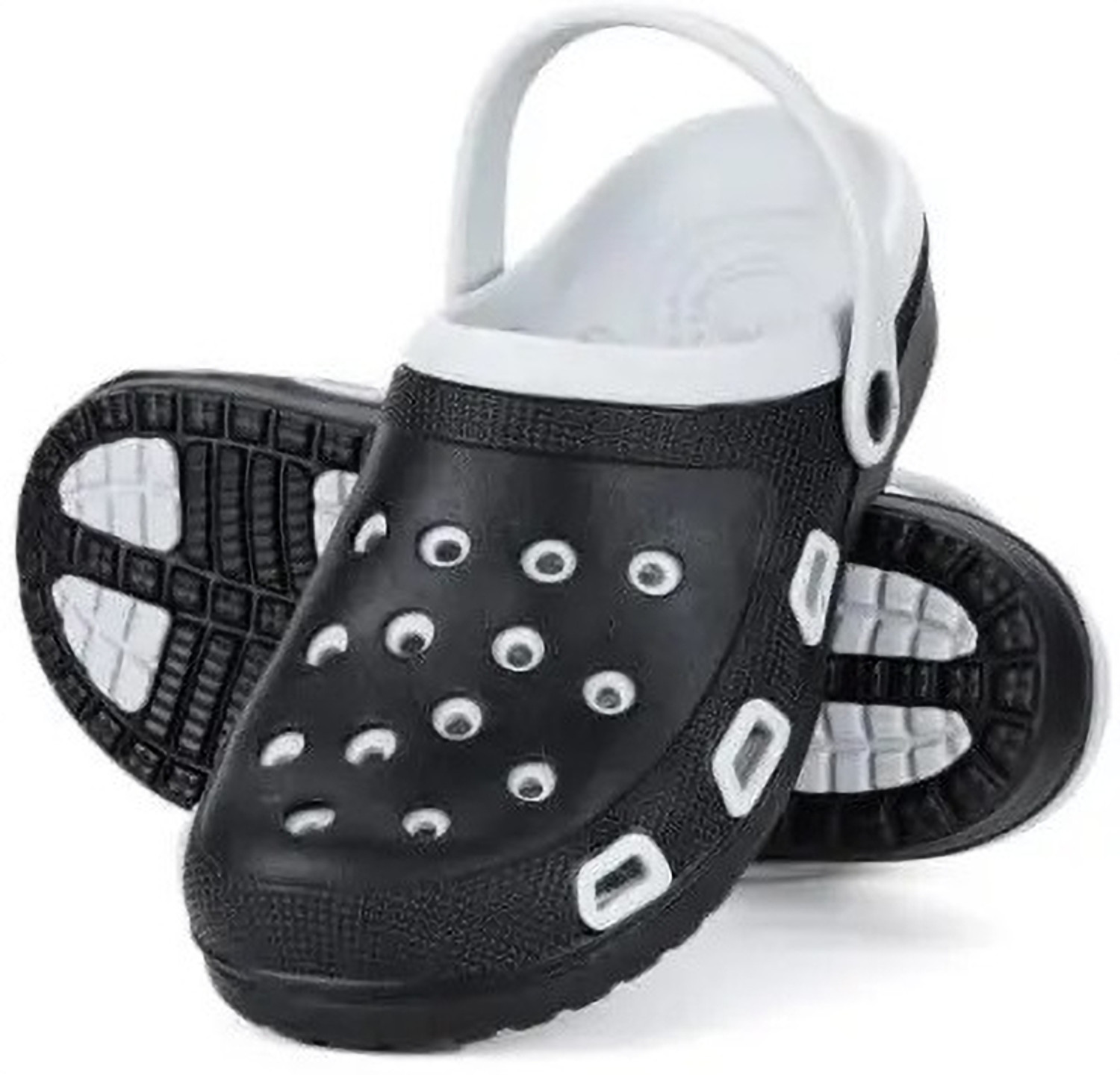 Image of CROCS Unisex Duet Max II Clogs Sandal (Black , 9 UK /India)