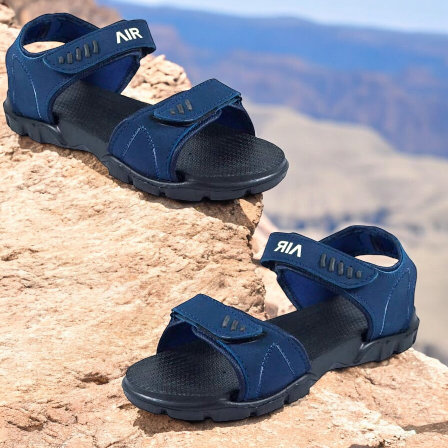 Image of Impakto by Ajanta Men Casual Sandal (Blue , 8)
