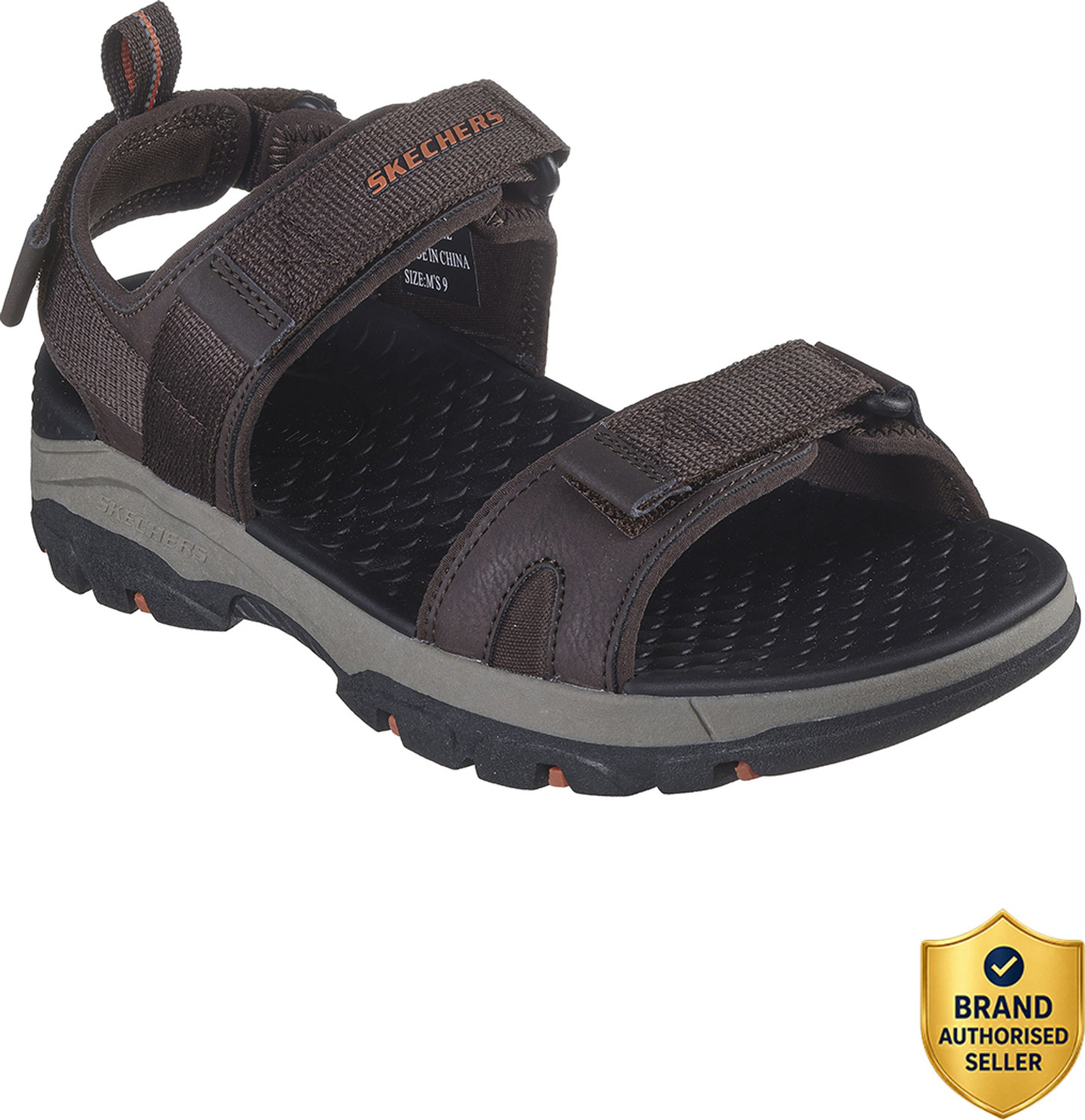 Image of Skechers Men TRESMEN - RYER Casual Sandal (Brown , 9)