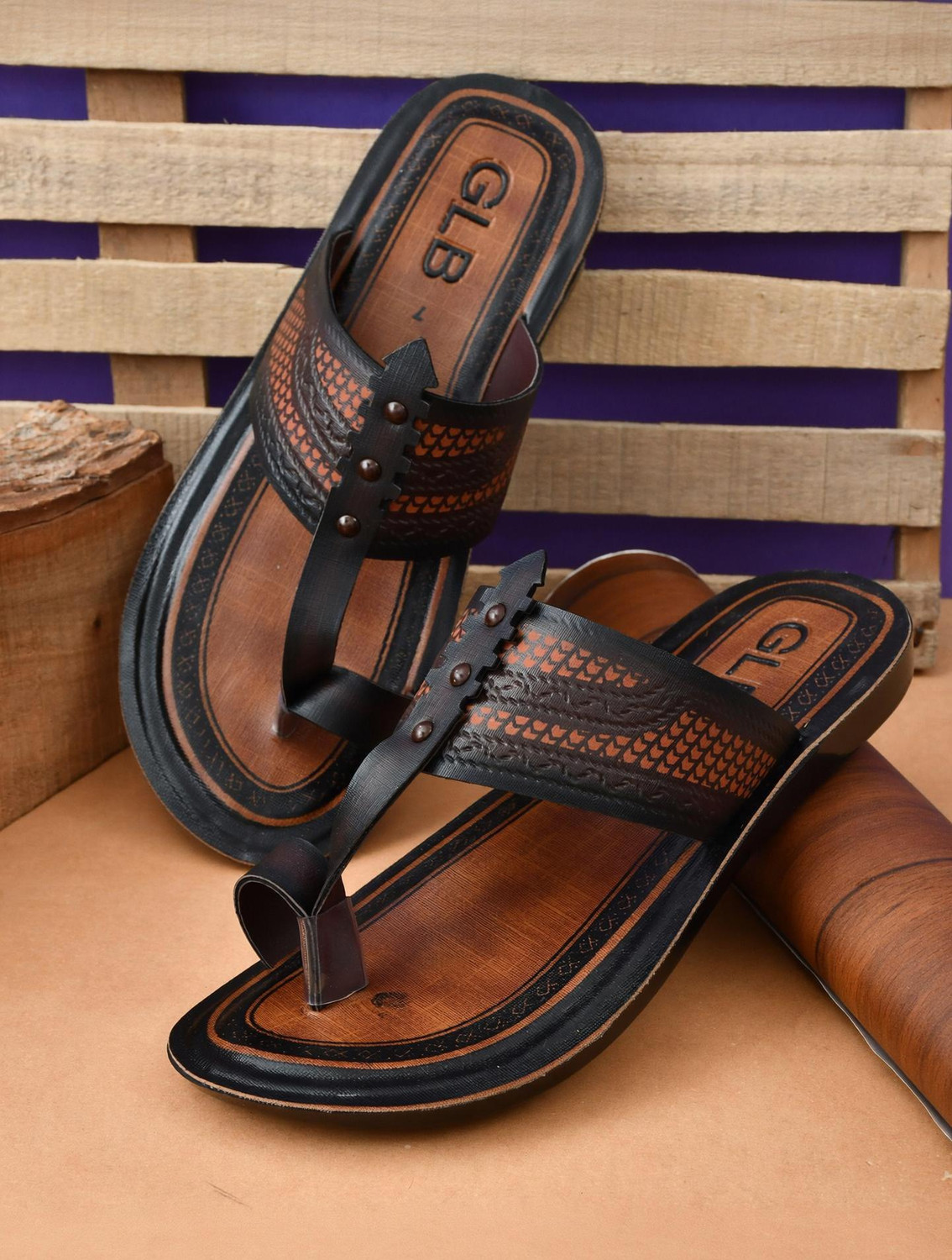 Image of Bata Men Sandal (Black , 7)