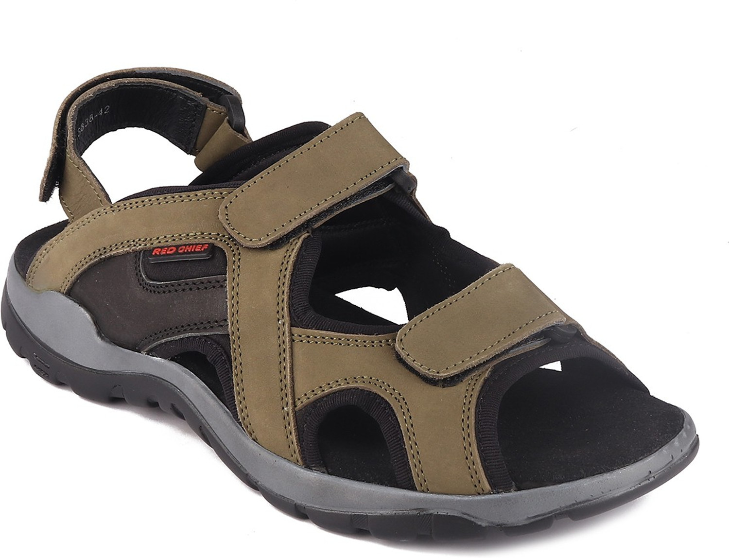 Image of RED CHIEF Men Sandal (Olive , 9)