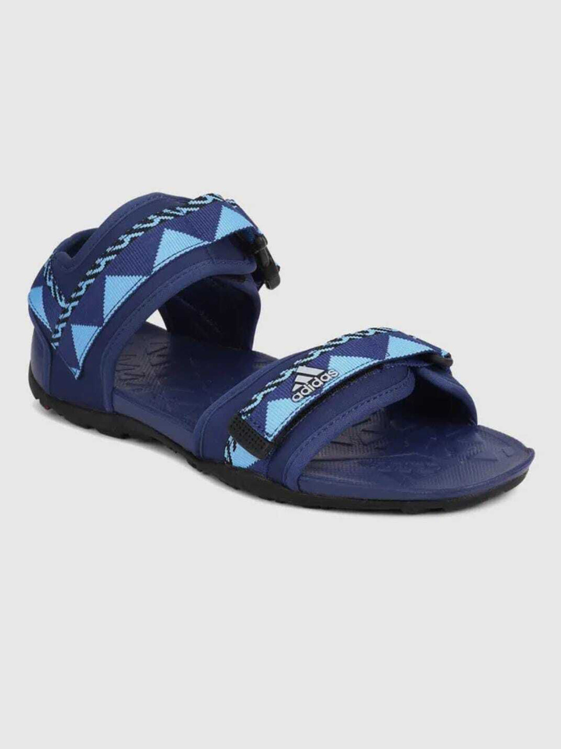 Image of ADIDAS ORIGINALS Men Sandal (Black, Blue , 11)