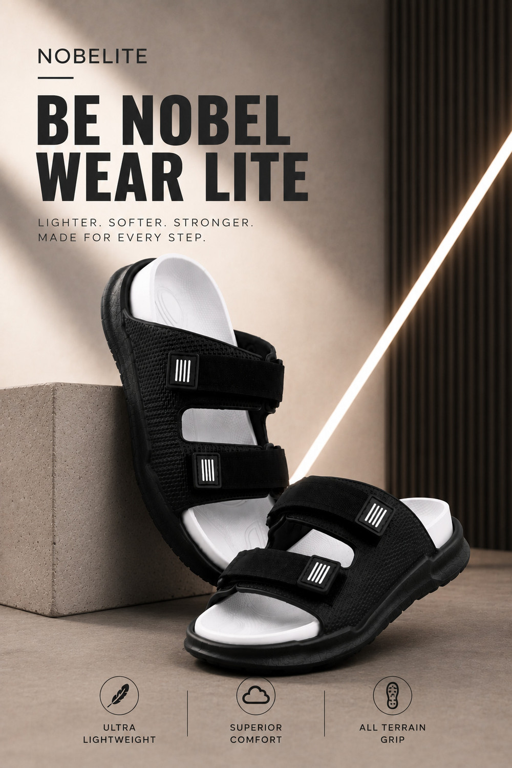Image of Lakhani Aashirwad Men Sandal (Navy , 10)