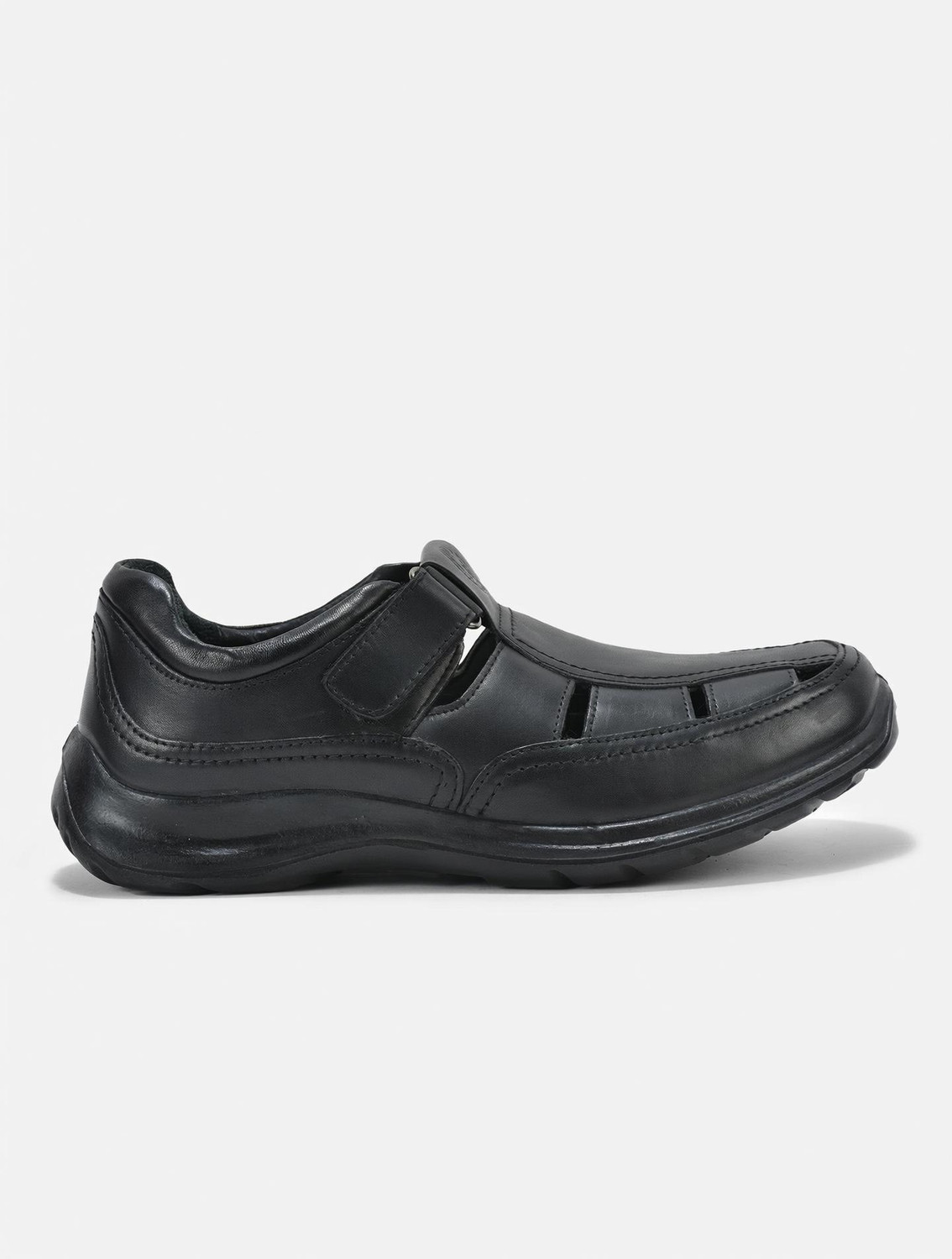 Image of WOODLAND Men Outdoor Comfortable Lightweight Everyday Use Casual Sandal (Black , 11)