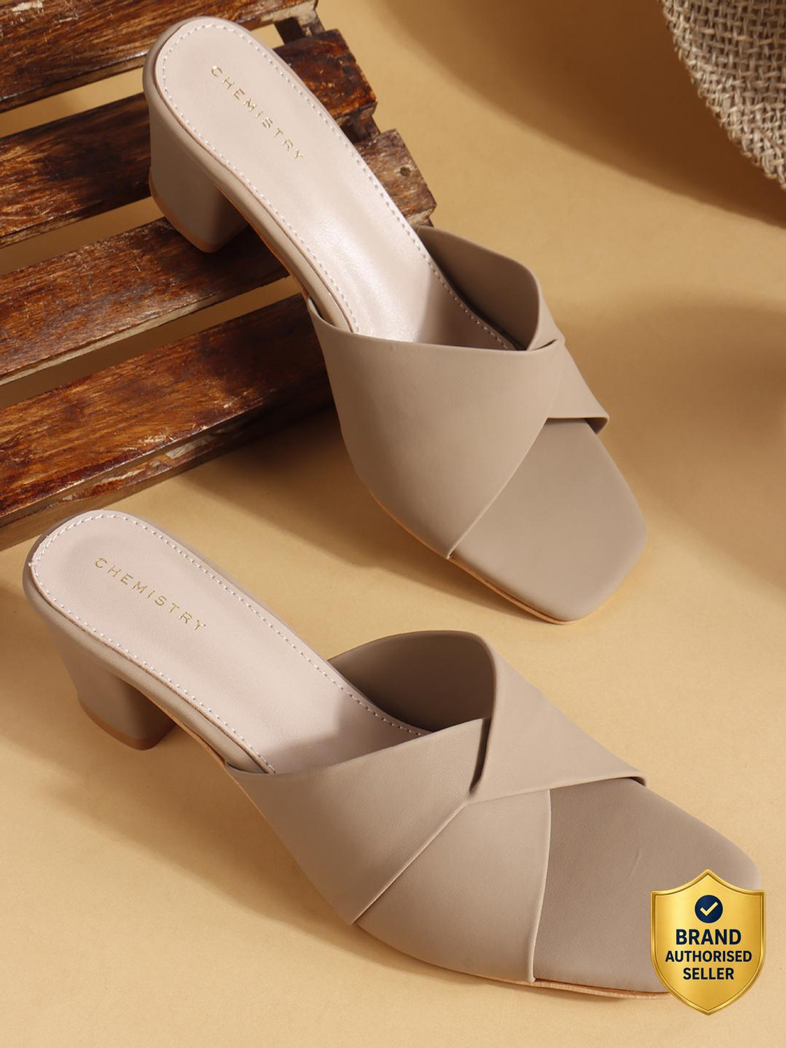 CHEMISTRY Women Brown Heels - Image 6