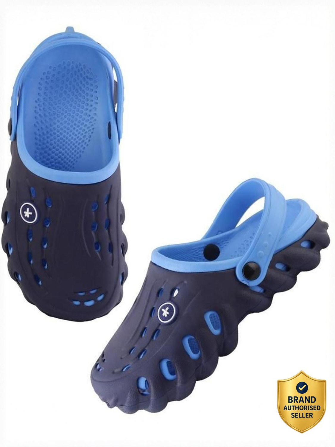 Image of HRX by Hrithik Roshan Men Clogs Sandal (Blue, Red , 10)