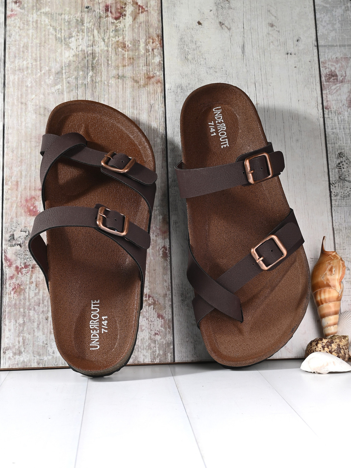 Image of Perfectum Men Casual Sandal (Beige , 8)