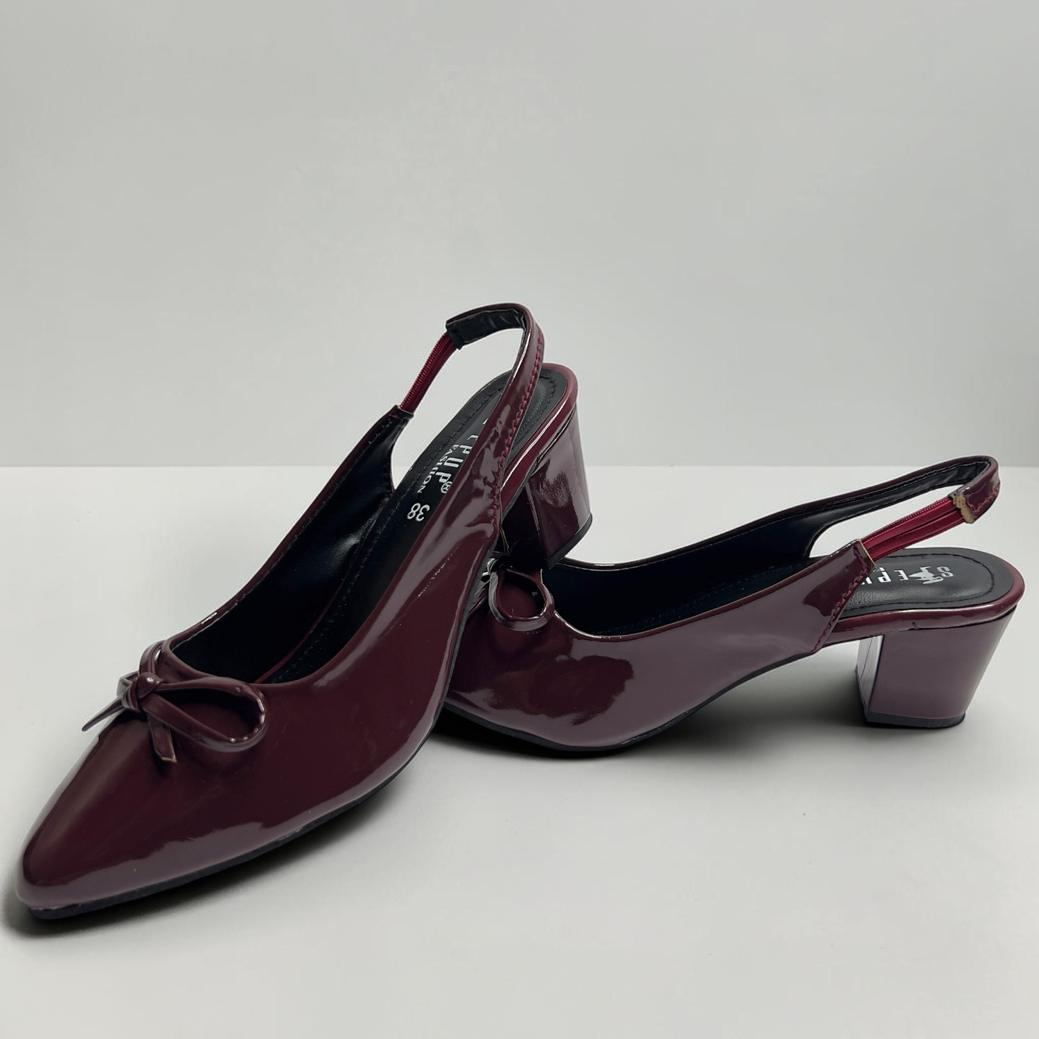 Image of CHINRAAG Women Heels Sandal (Maroon , 8)