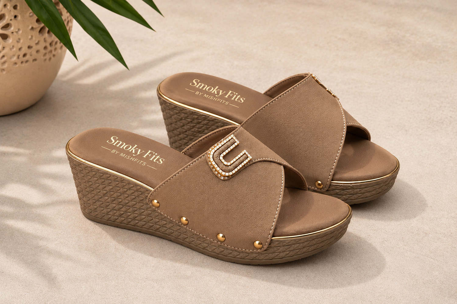 Image of Inc.5 Women Wedges Sandal (Beige , 2)