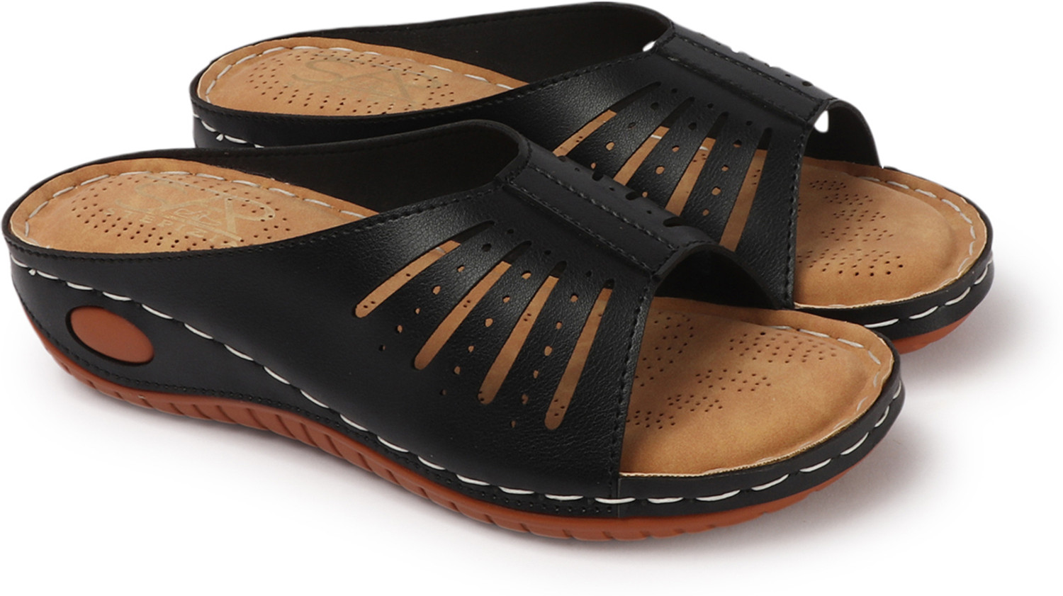 Image of ORTHO JOY Women Wedges Sandal (Brown , 9)