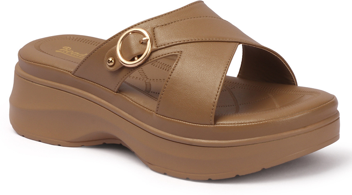 Image of Roadster Women Wedges Sandal (Beige , 6)