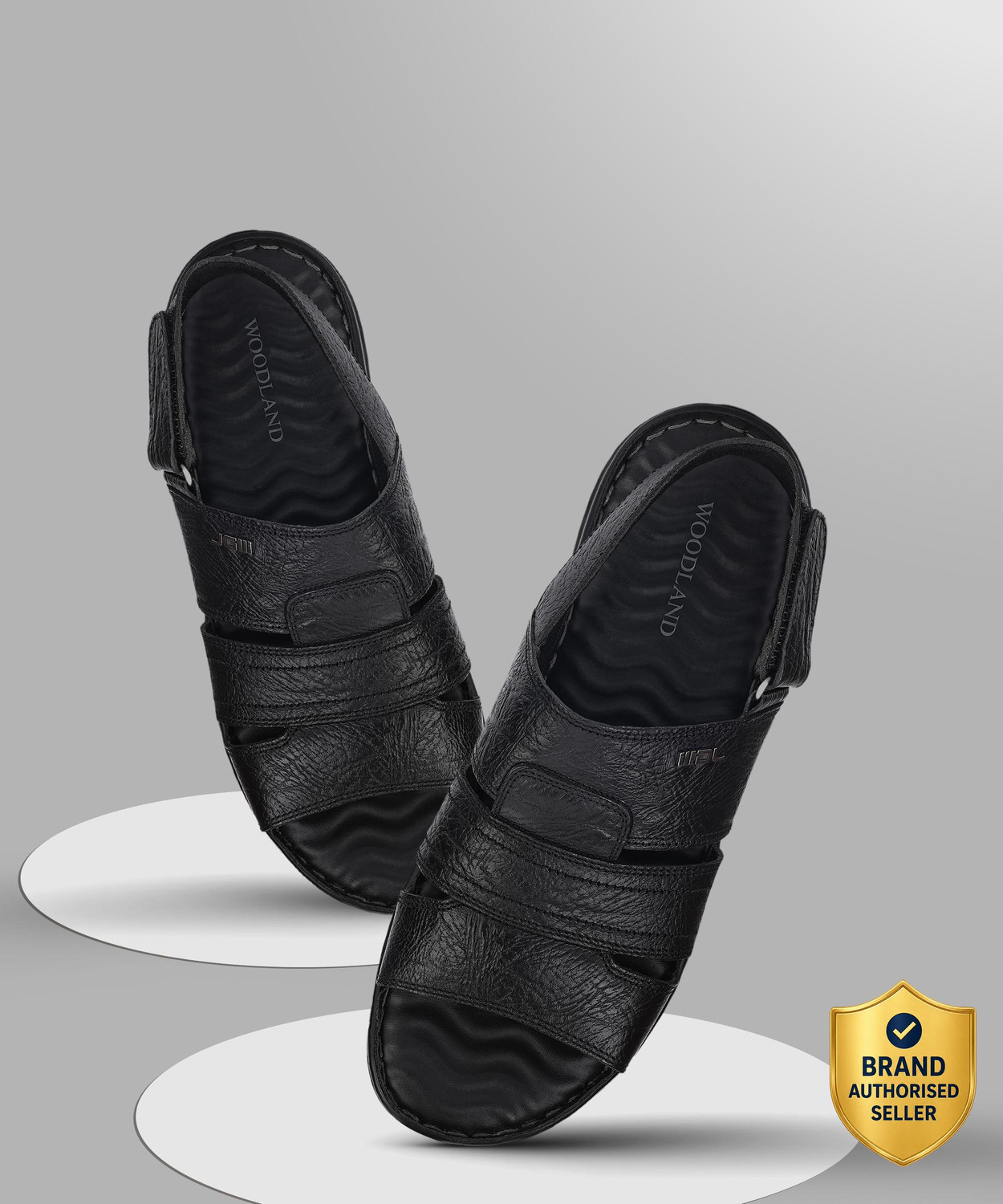 Image of WOODLAND Men Casual Sandal (Black , 11)