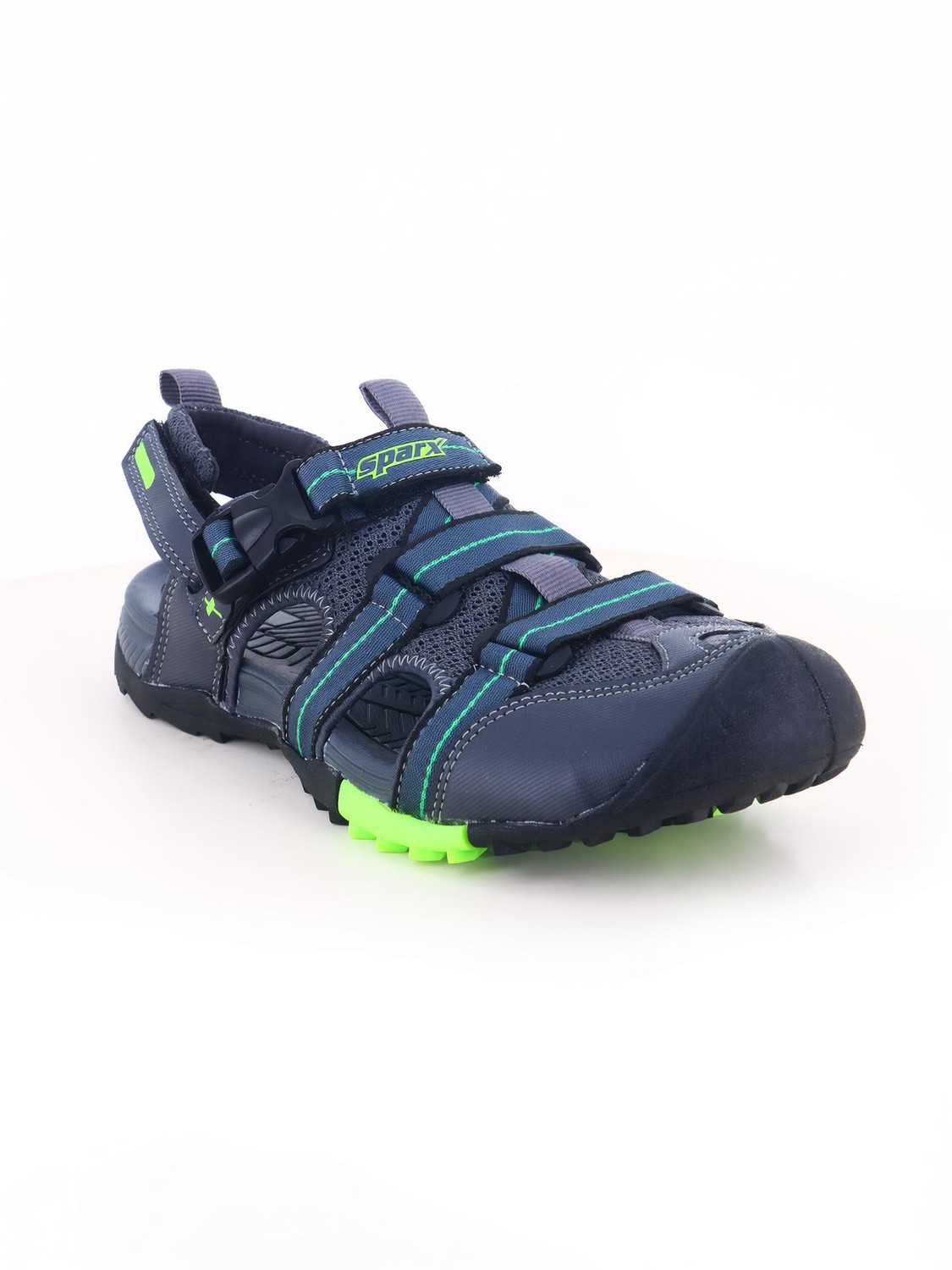 Image of ADIDAS ORIGINALS Men Sandal (Black, Blue , 11)