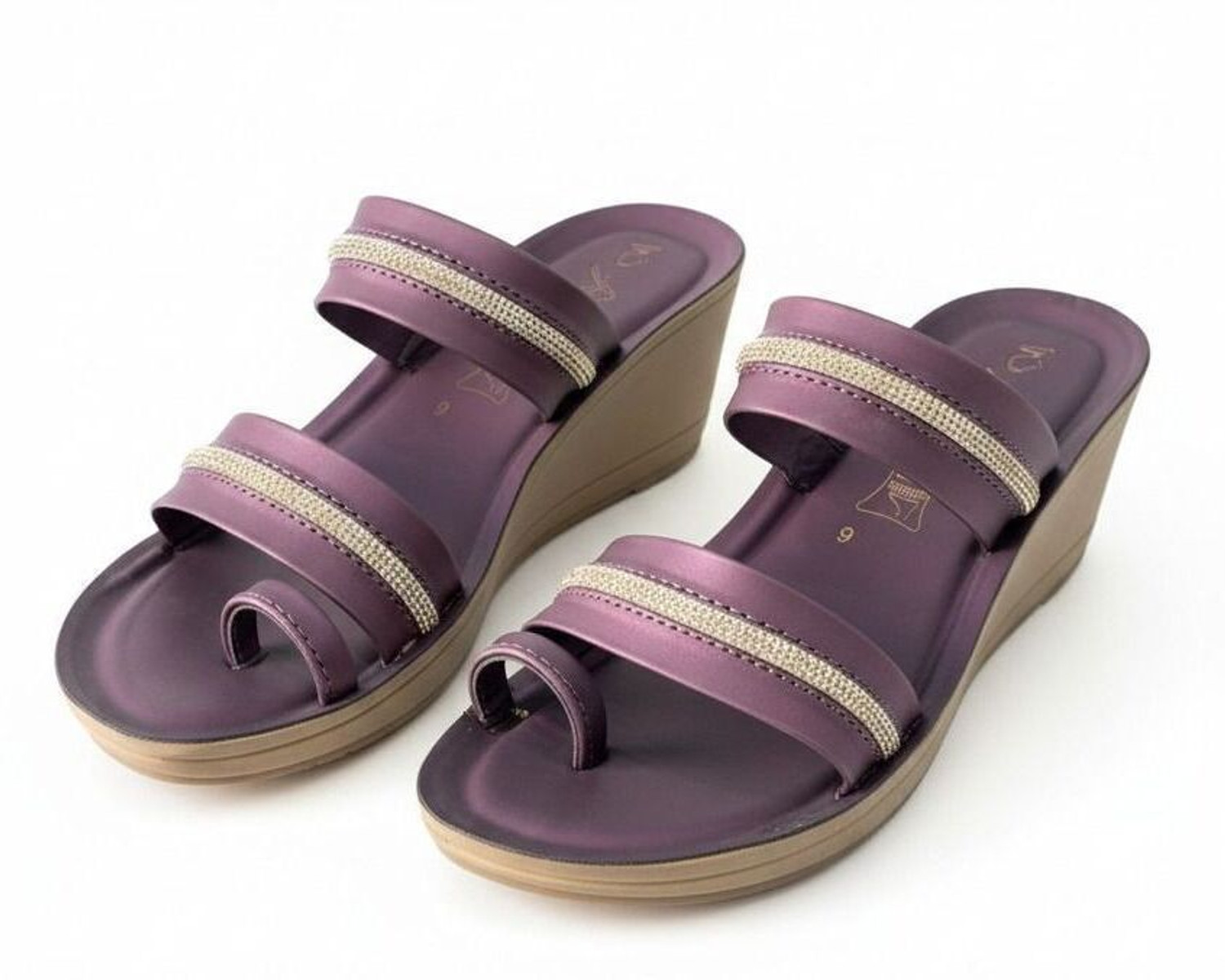 Image of AVA Women Heels Sandal (Purple , 7)