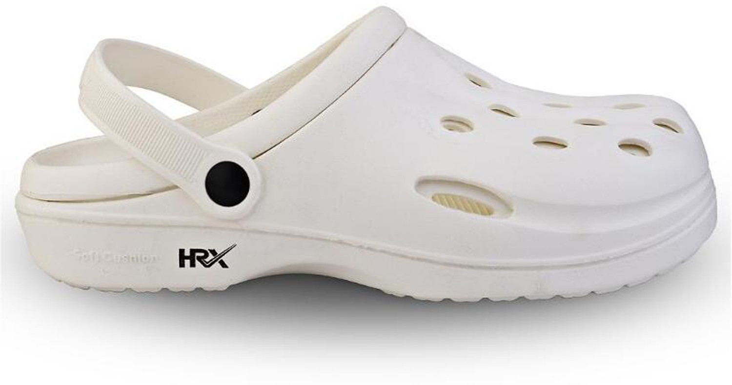 Image of HRX by Hrithik Roshan Men Clogs Sandal (White , 11)