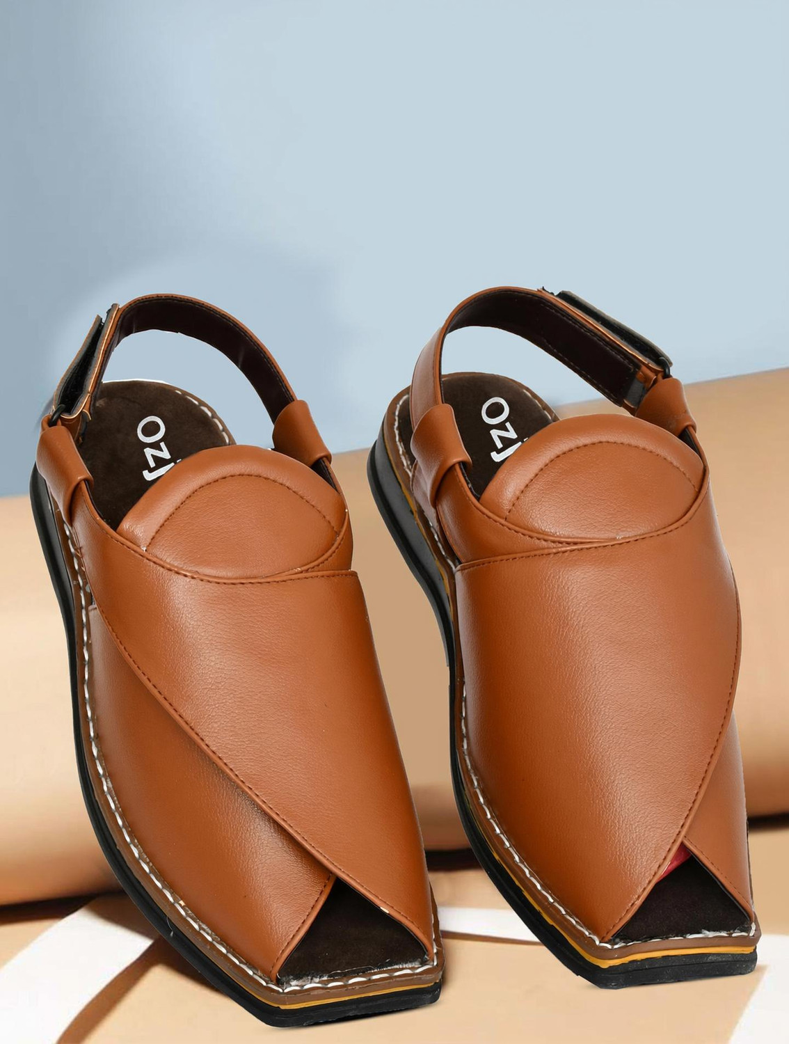 Image of PESHAWARI CHAPPAL Men Sandal (Black , 5)