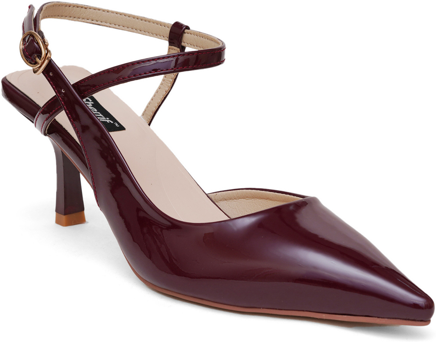 Image of SHERRIF Women Heels Sandal (Maroon , 5)