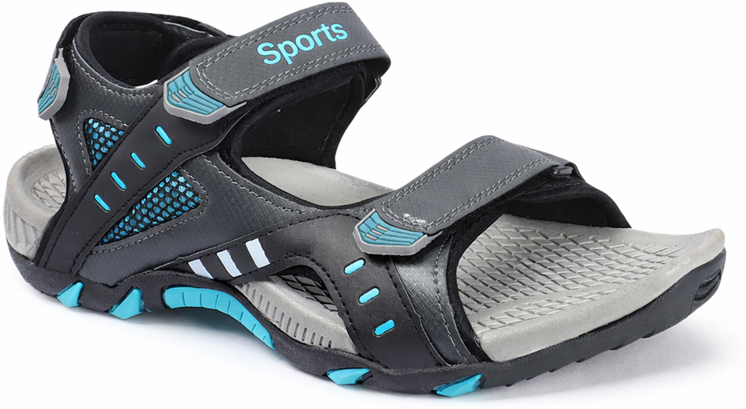 Image of DUCKINS Men Sports Sandal (Black , 9)