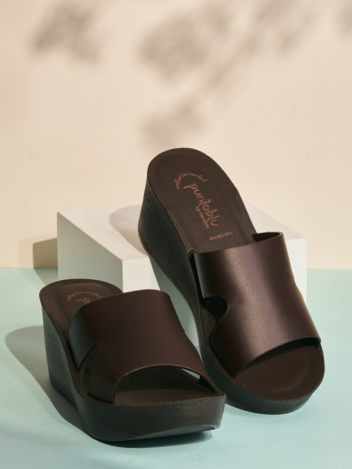 Image of PUNTOBLU Women Heels Sandal (Black , 4)