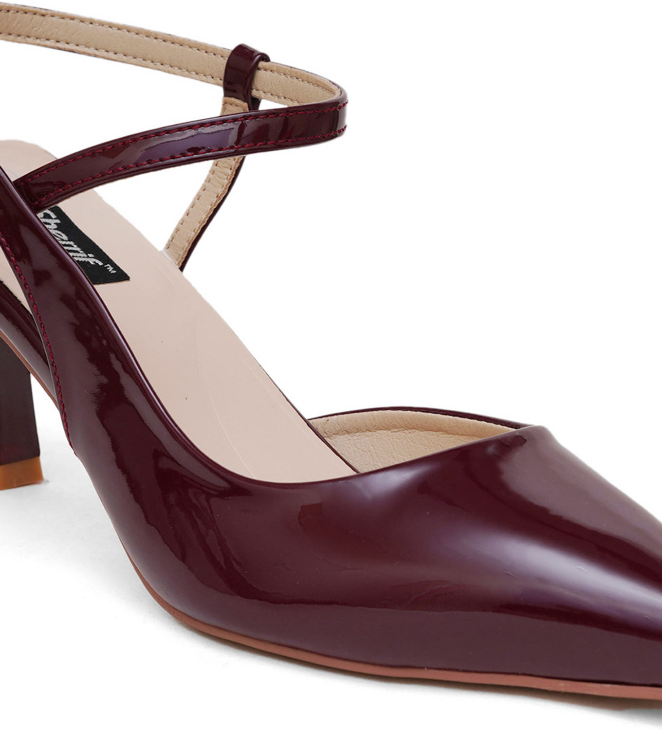 Image of SHERRIF Women Heels Sandal (Maroon , 5)