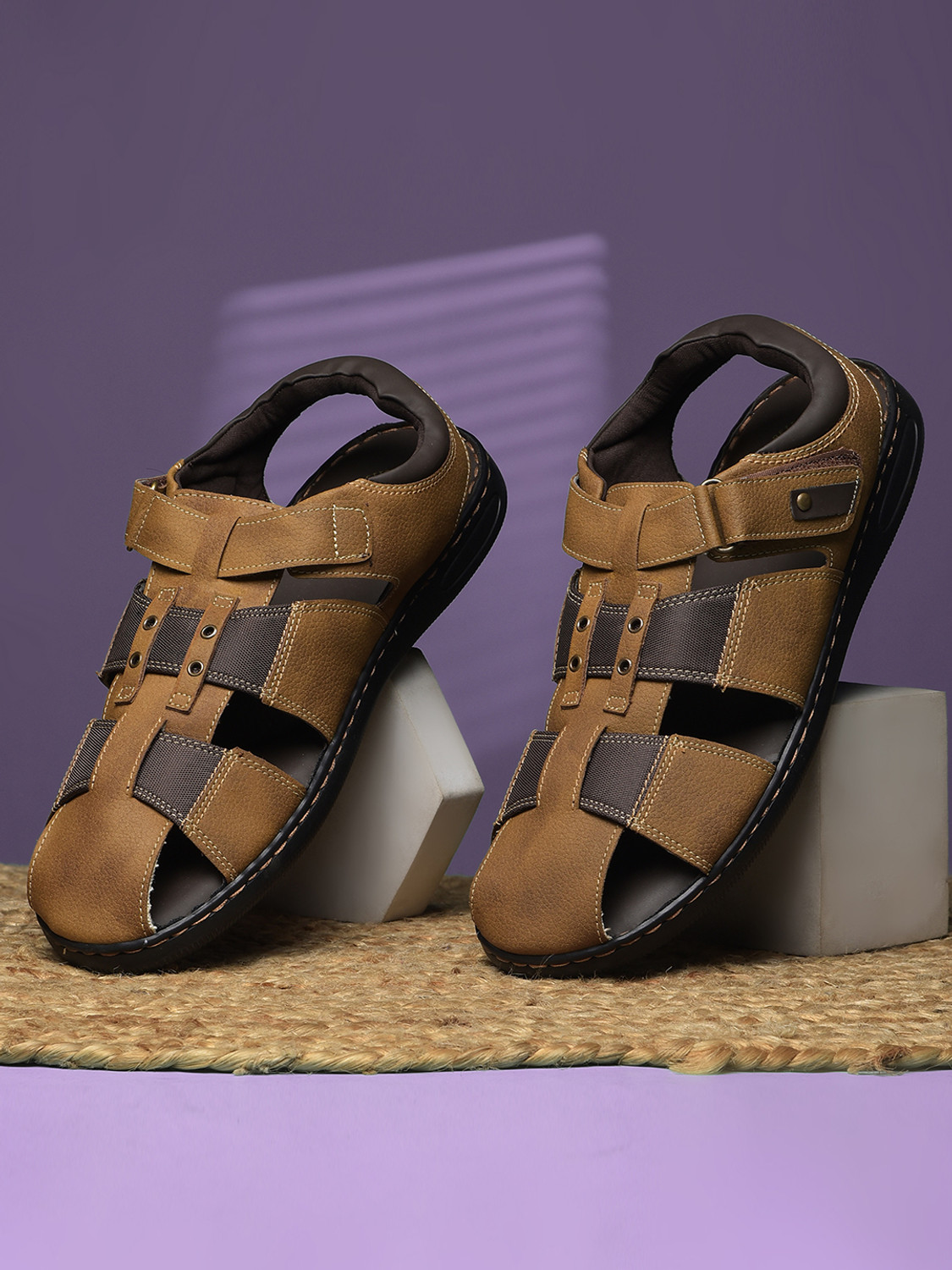 Bata Men Brown Flats - Image 6
