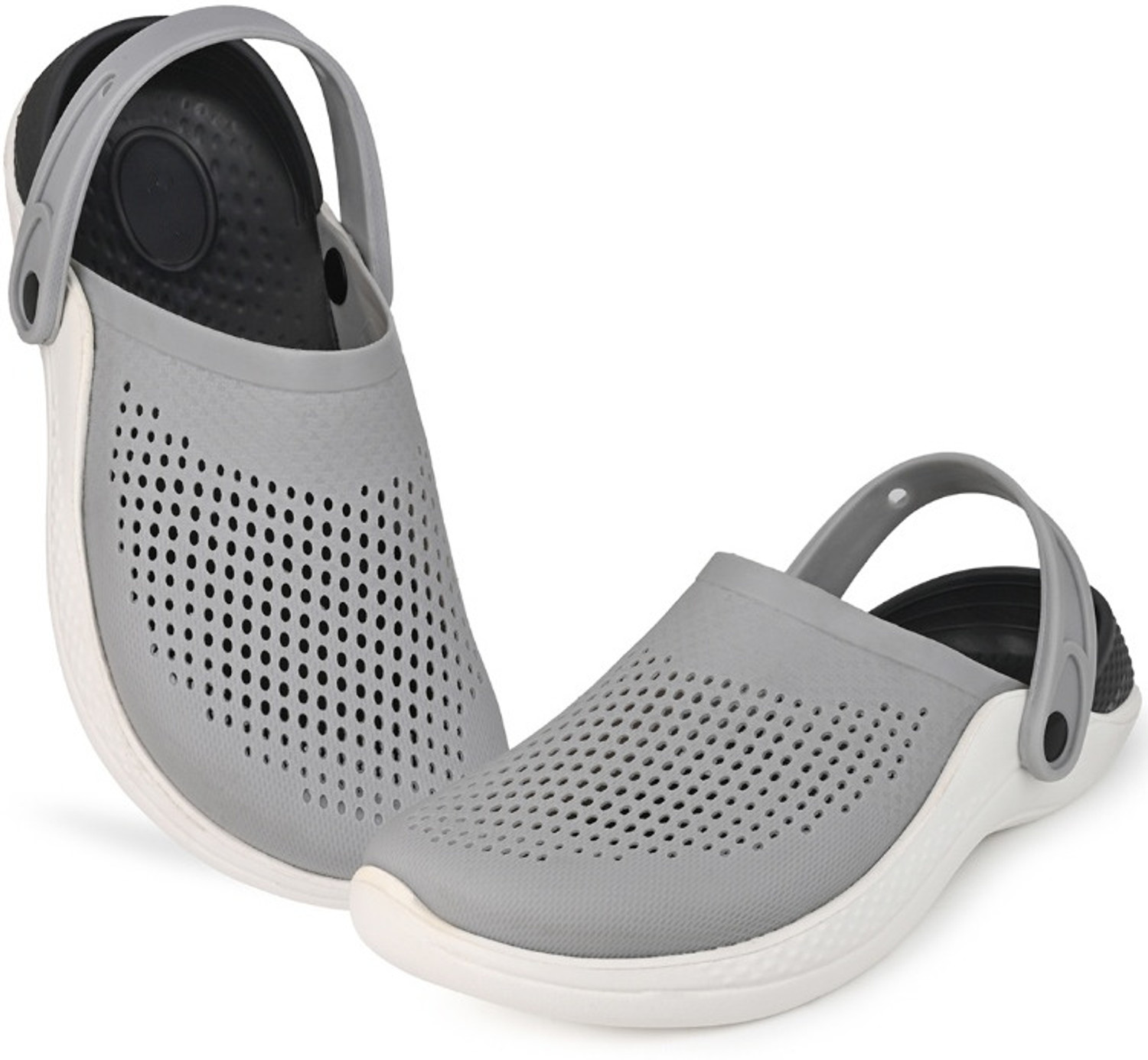 Image of Dr.Puresoft Men Clogs Sandal (Grey , 12)