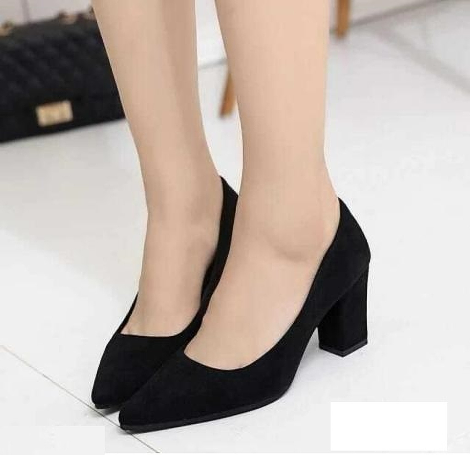 Folfi Women Black Heels - Image 5