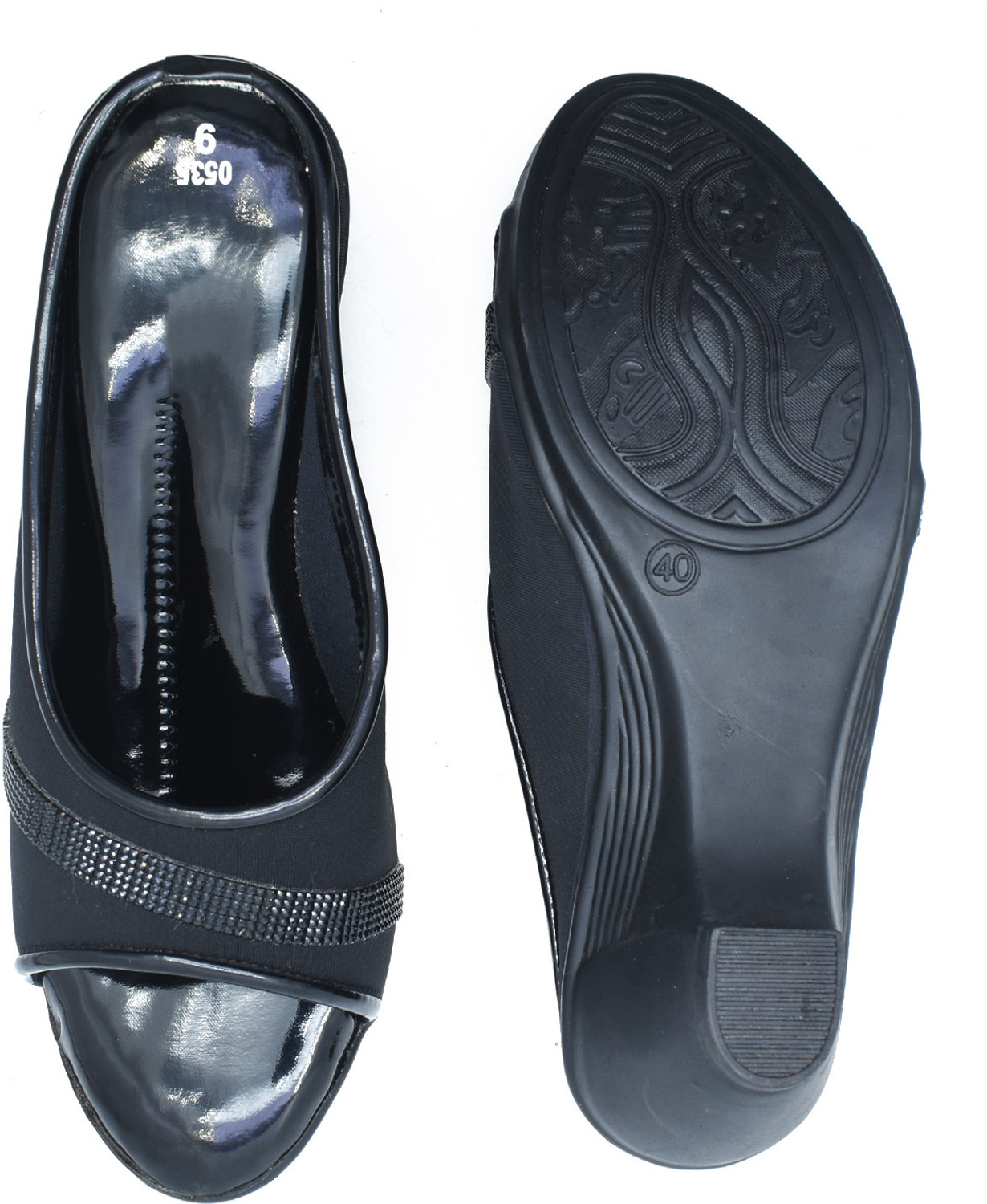 Image of IndiForce Women Casual Sandal (Black , 6)