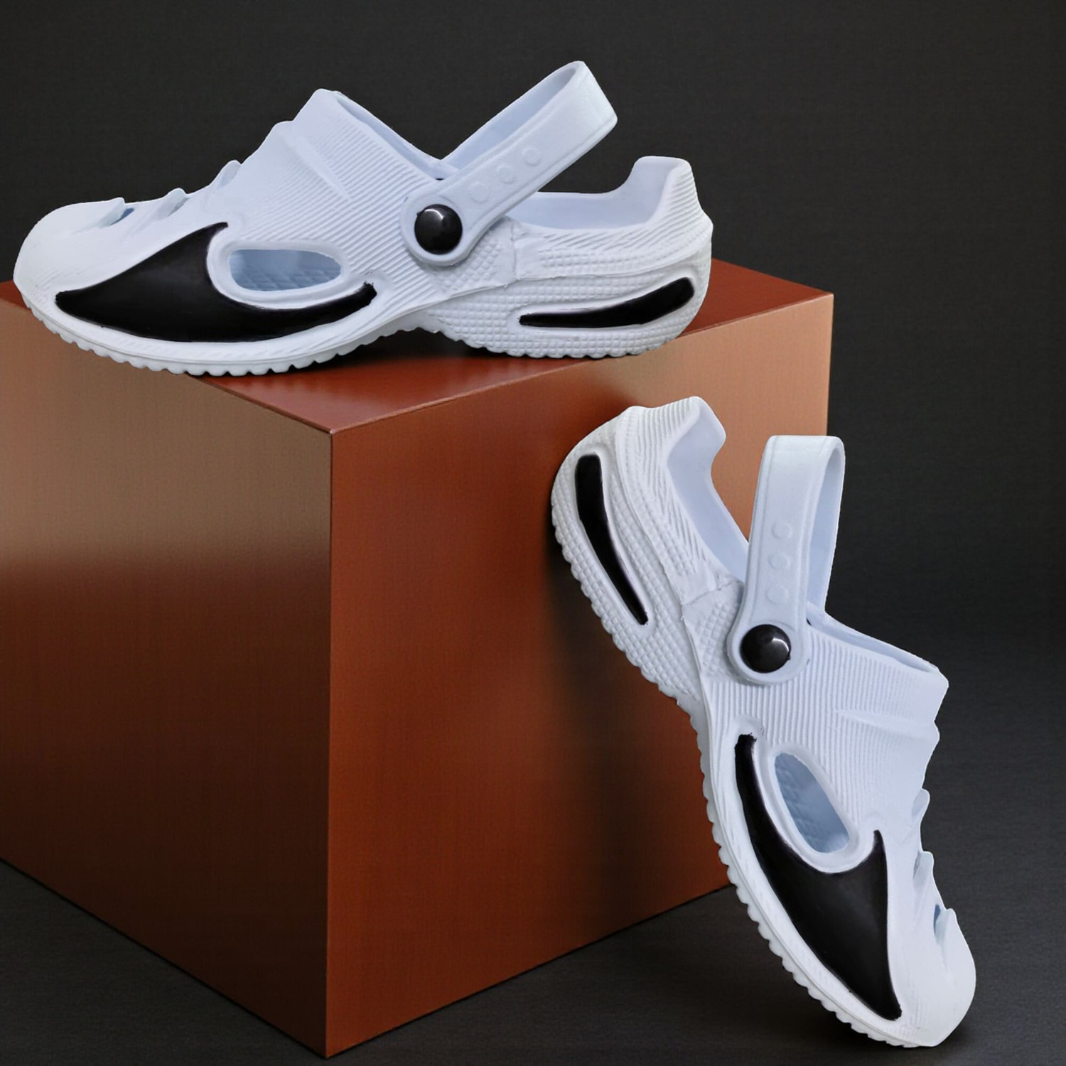 Image of AARJU Men Clogs Sandal (White , 8)